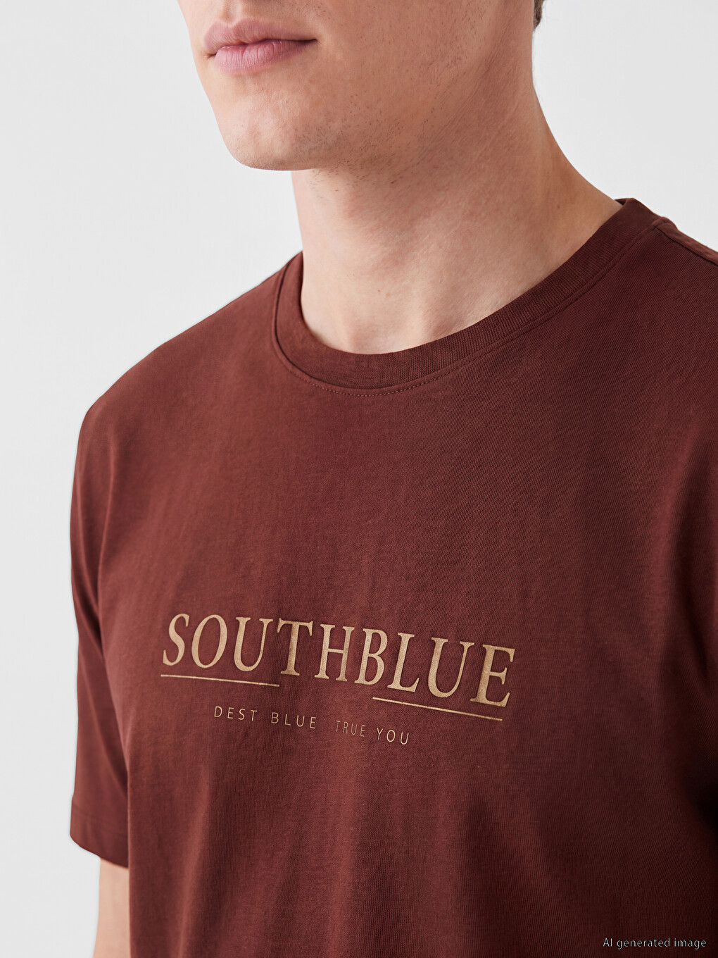 Crew Neck Printed Men's T-Shirt-2
