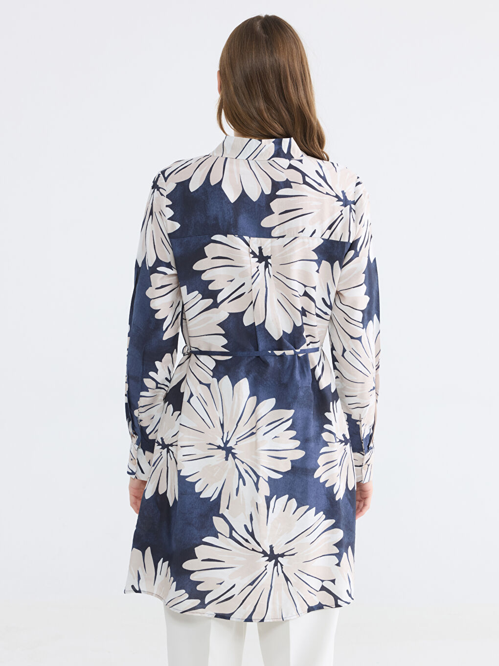 قميص تونيك نسائي مُزهر-3