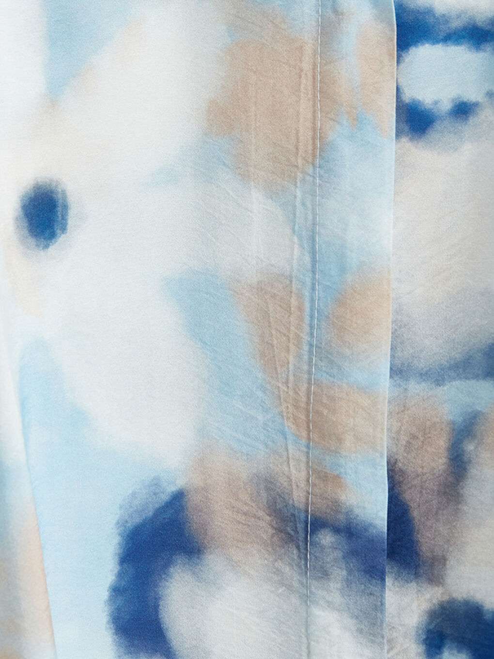 Mavi Batik Desenli Kadın Gömlek Tunik-2