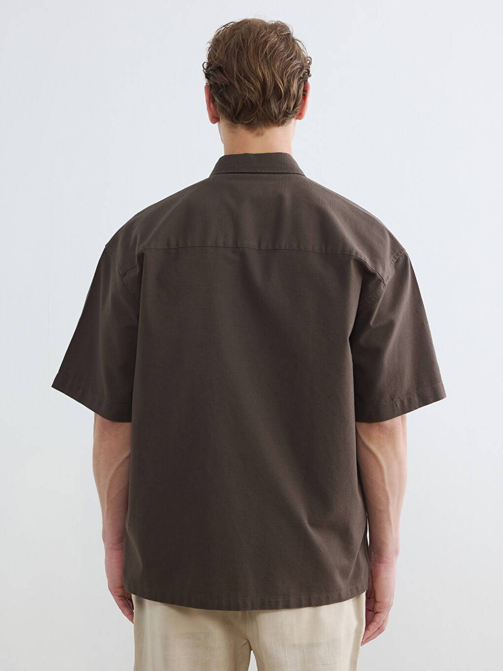 Regular Fit Double Pocket Men's Shirt-3