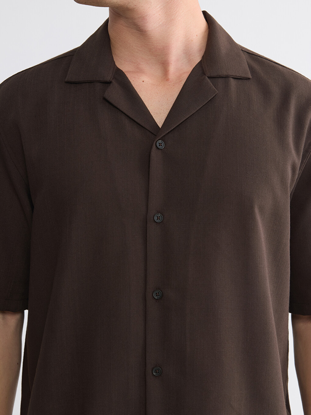 Regular Fit Camp Collar Crinkle Men's Shirt-2