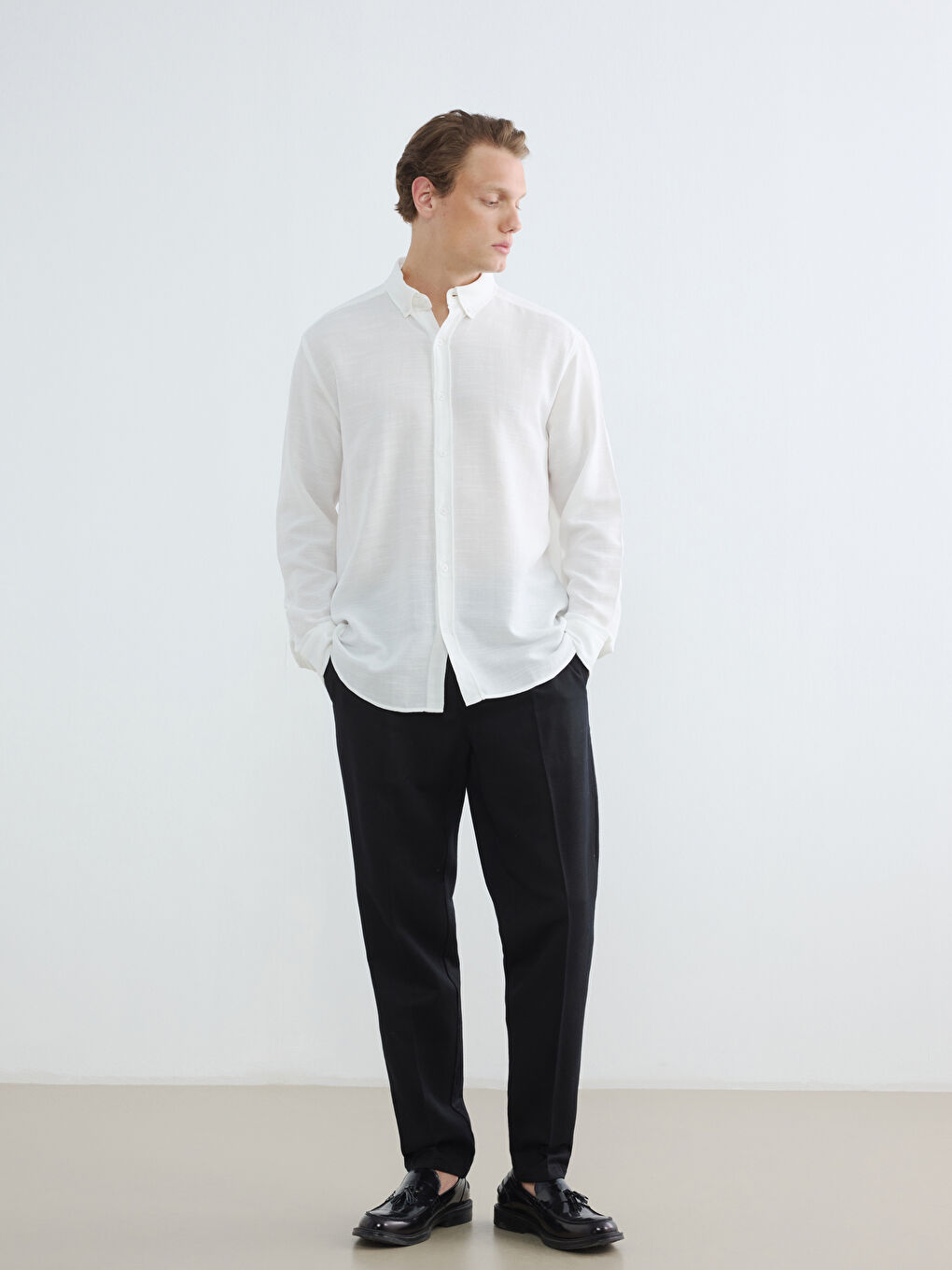 Regular Fit Dobby muška košulja-1