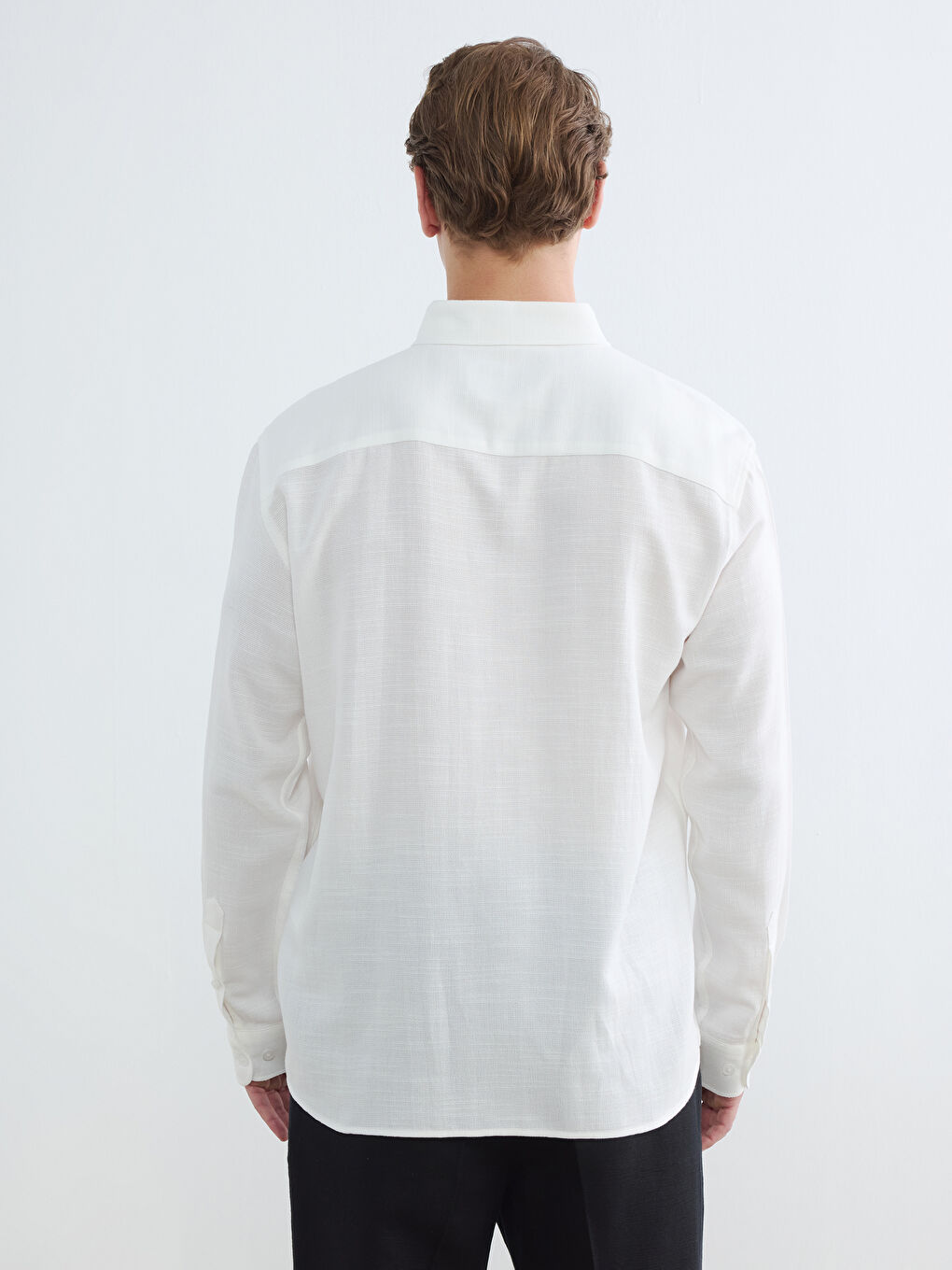 Regular Fit Dobby muška košulja-3