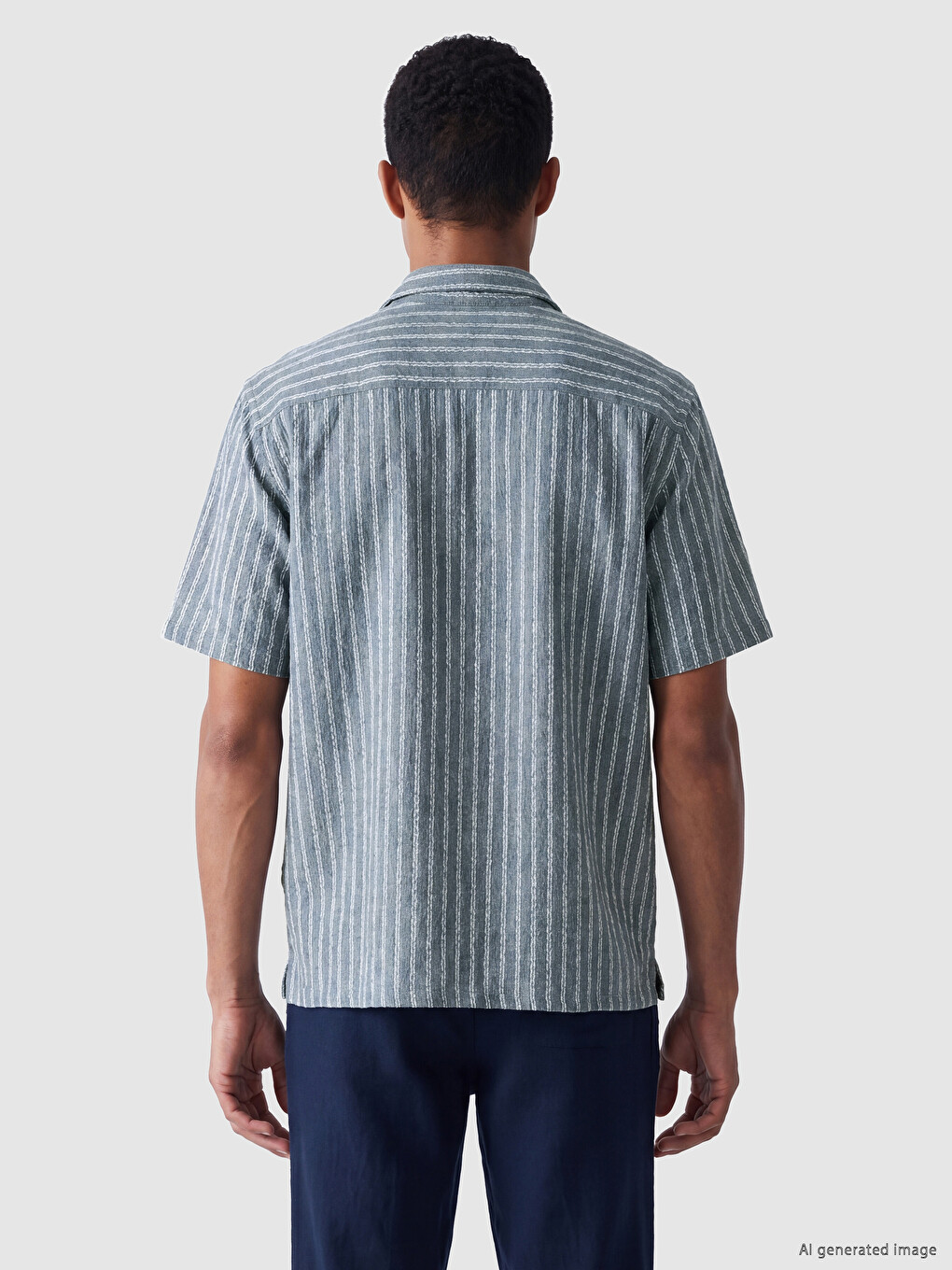 Regular Fit Striped Men's Shirt-5