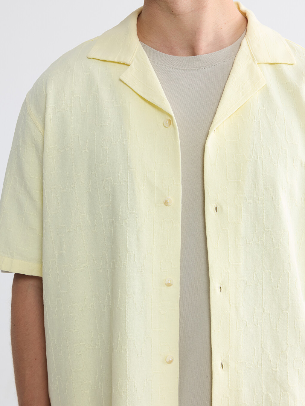 Regular Fit Resort Collar Men's Shirt-4