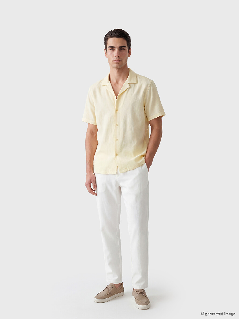Regular Fit Resort Collar Men's Shirt-2