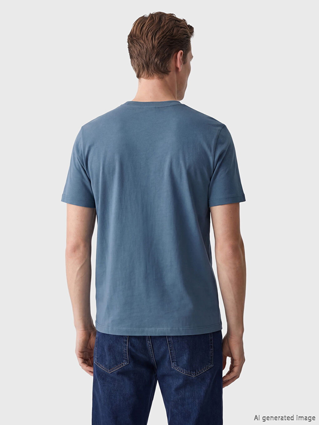 Crew Neck Printed Men's T-Shirt-3