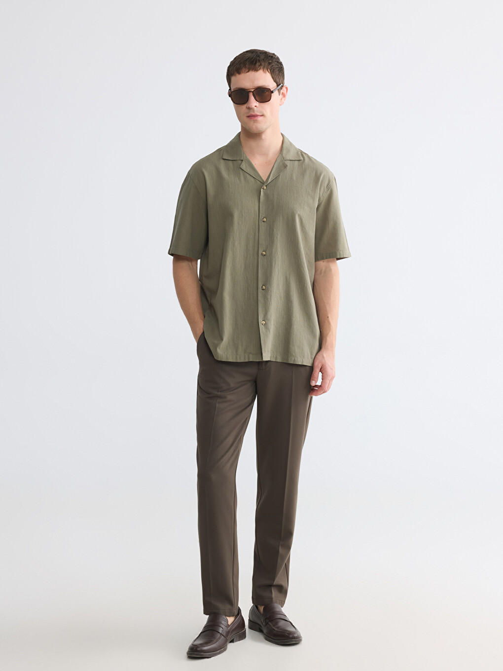 Regular Fit Crinkle Men's Shirt-3