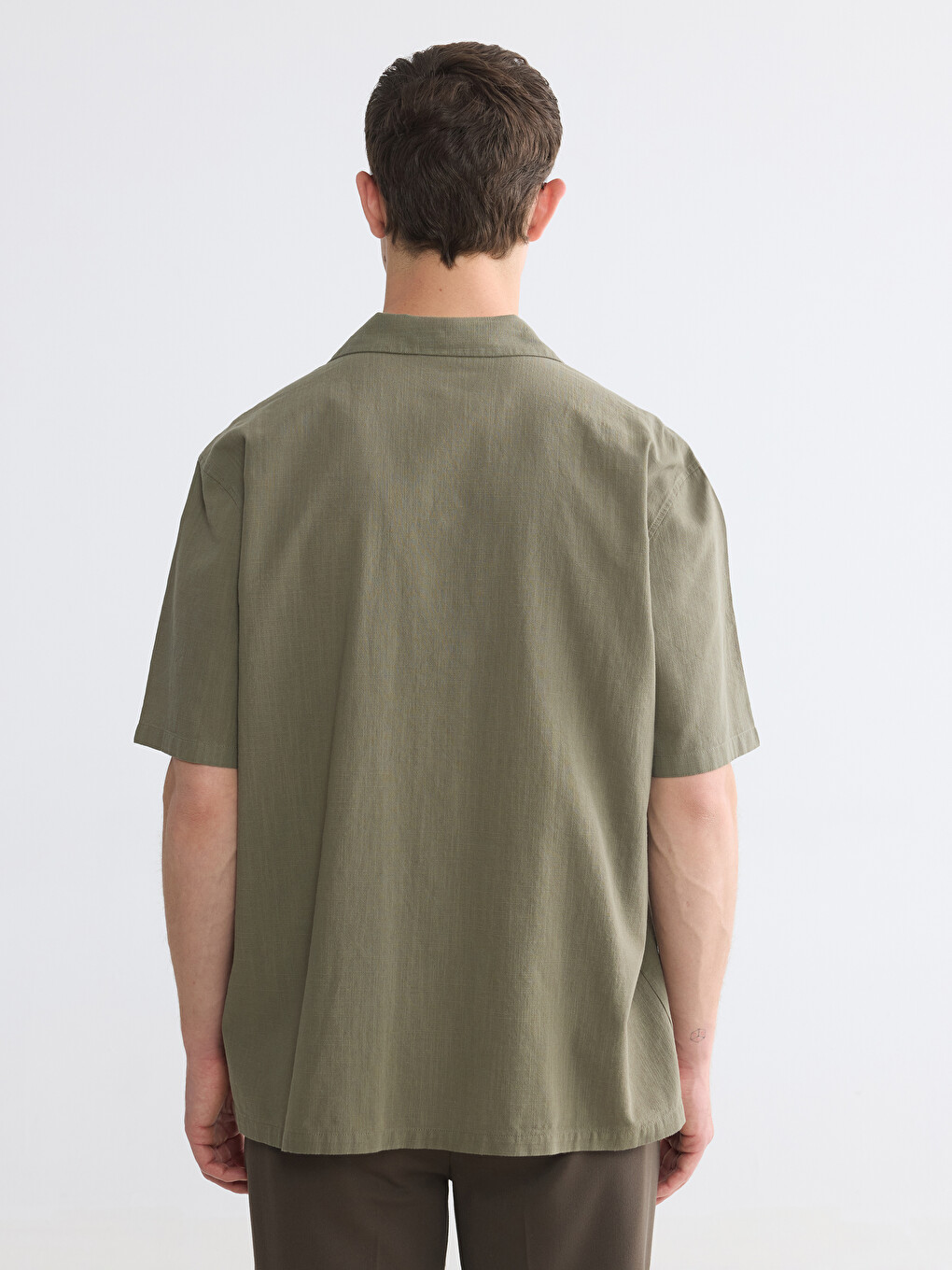 Regular Fit Crinkle Men's Shirt-5