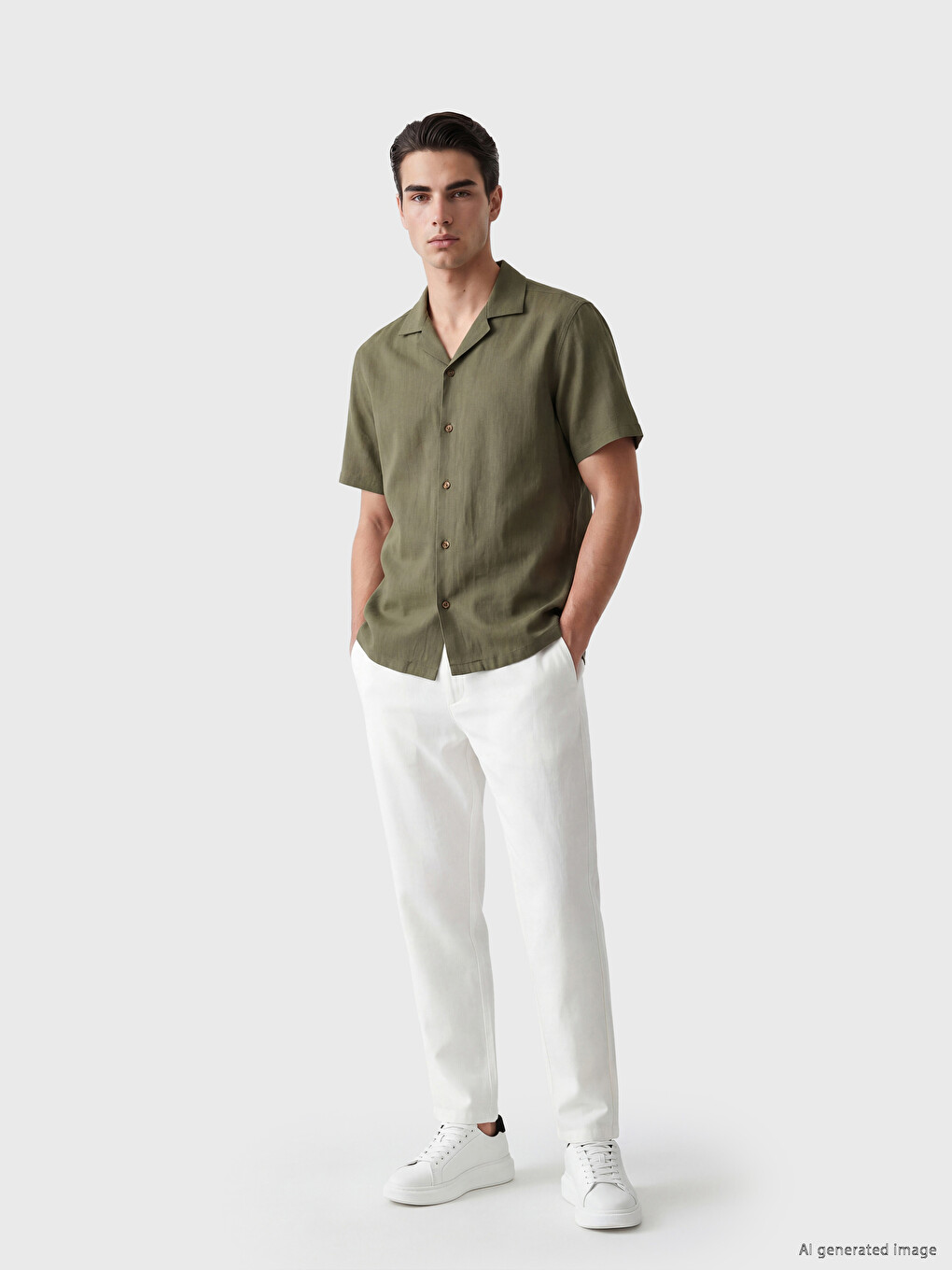 Regular Fit Crinkle Men's Shirt-2