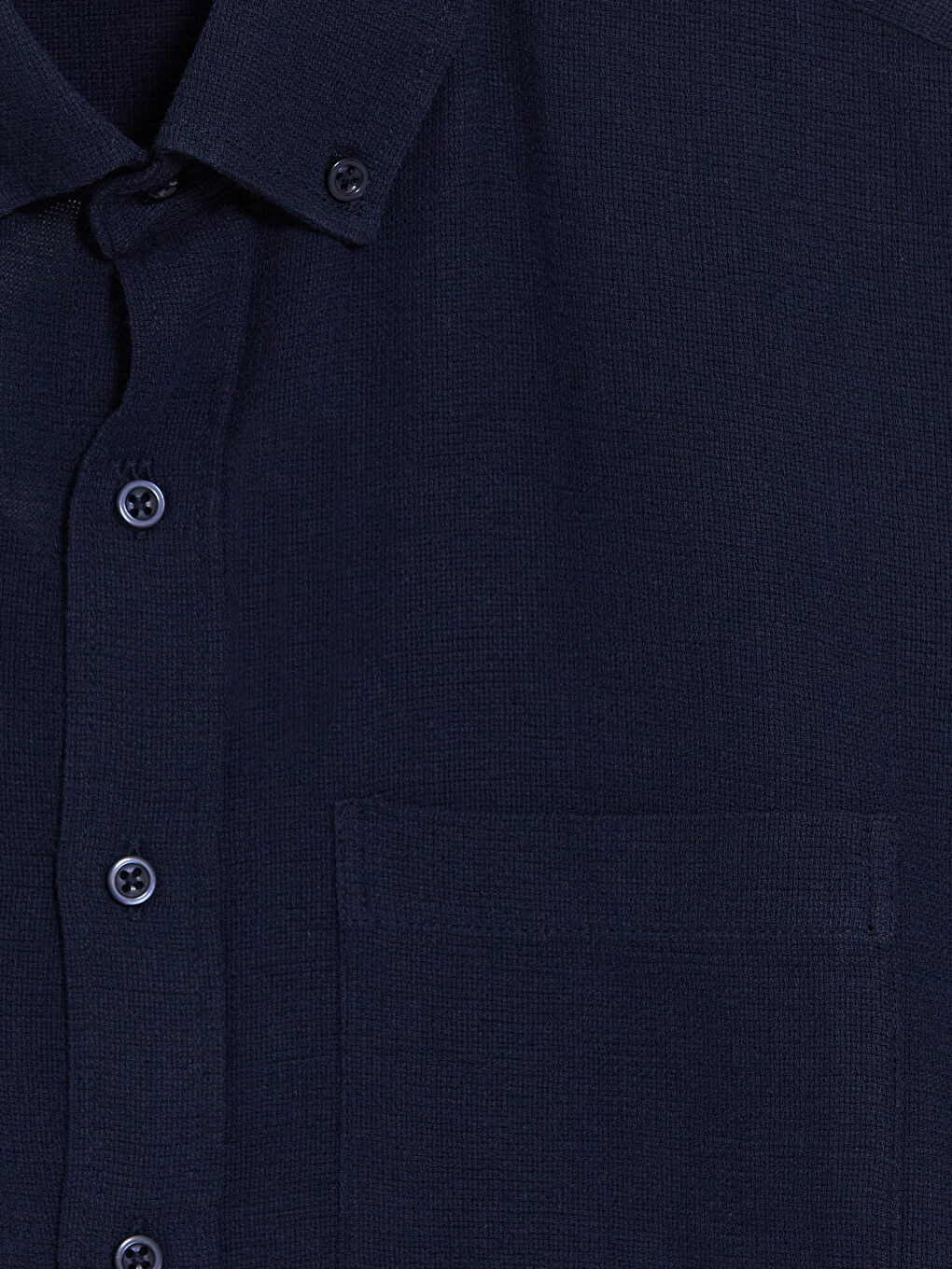 İndigo Regular Fit Armürlü Erkek Gömlek-6