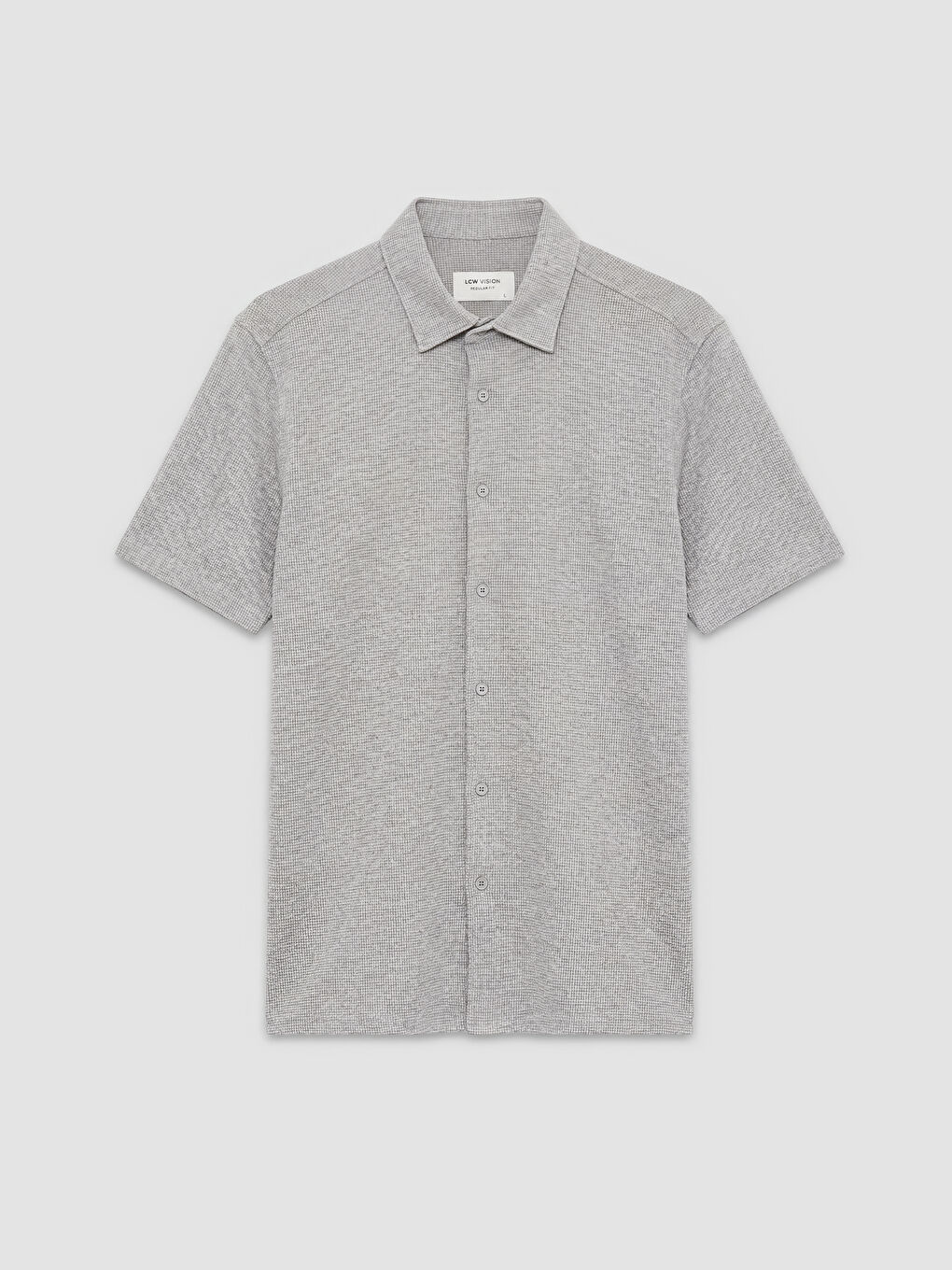 Regular Fit Men's Textured Shirt-4