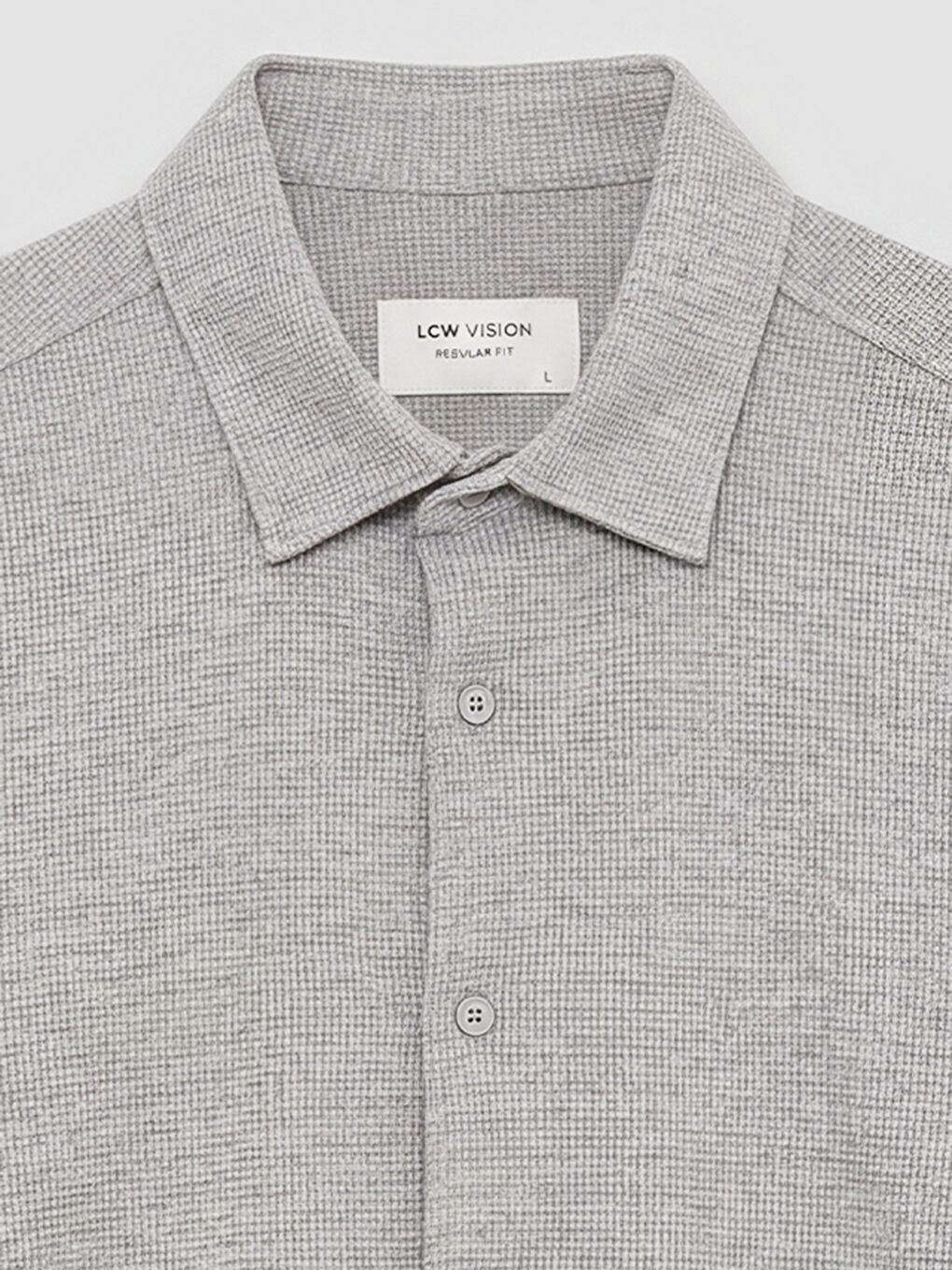 Regular Fit Men's Textured Shirt-6