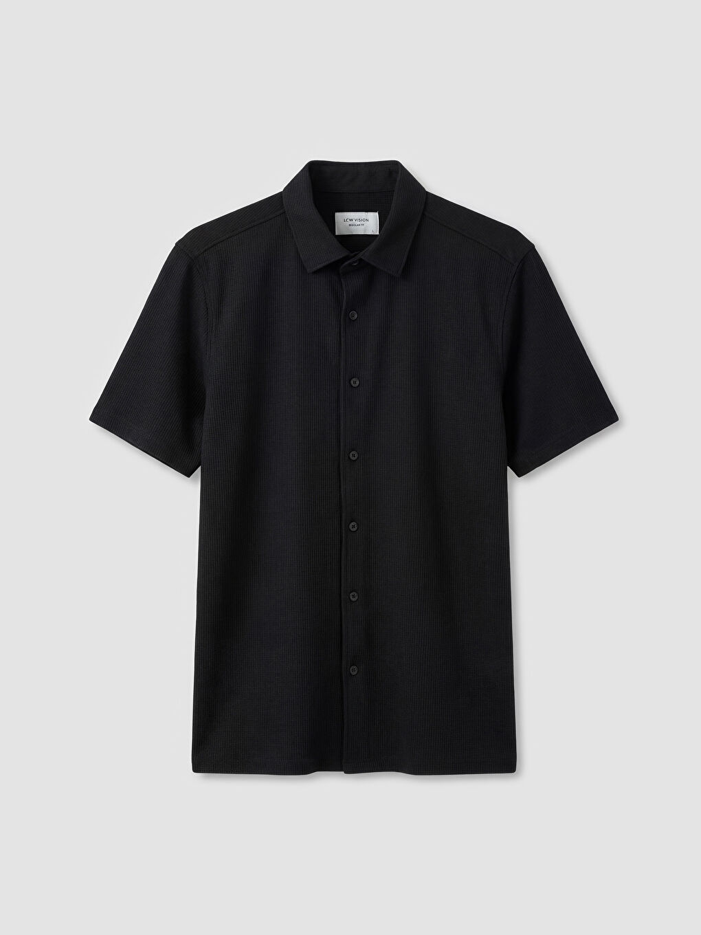 Regular Fit Men's Textured Shirt-4
