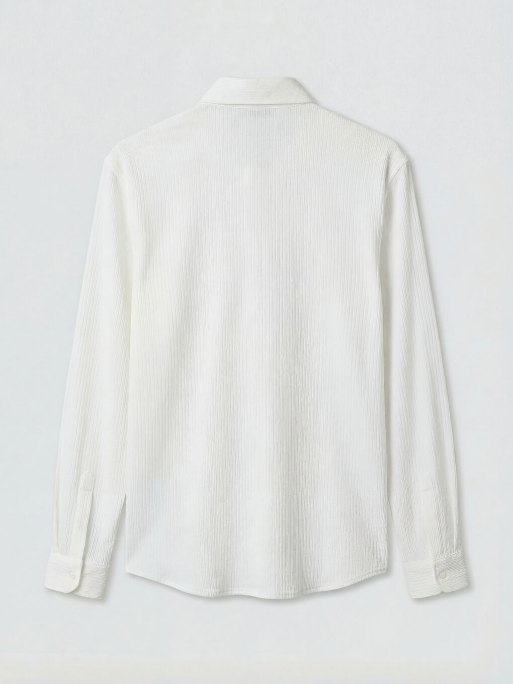 Beyaz Slim Fit Erkek Dokulu Gömlek-1