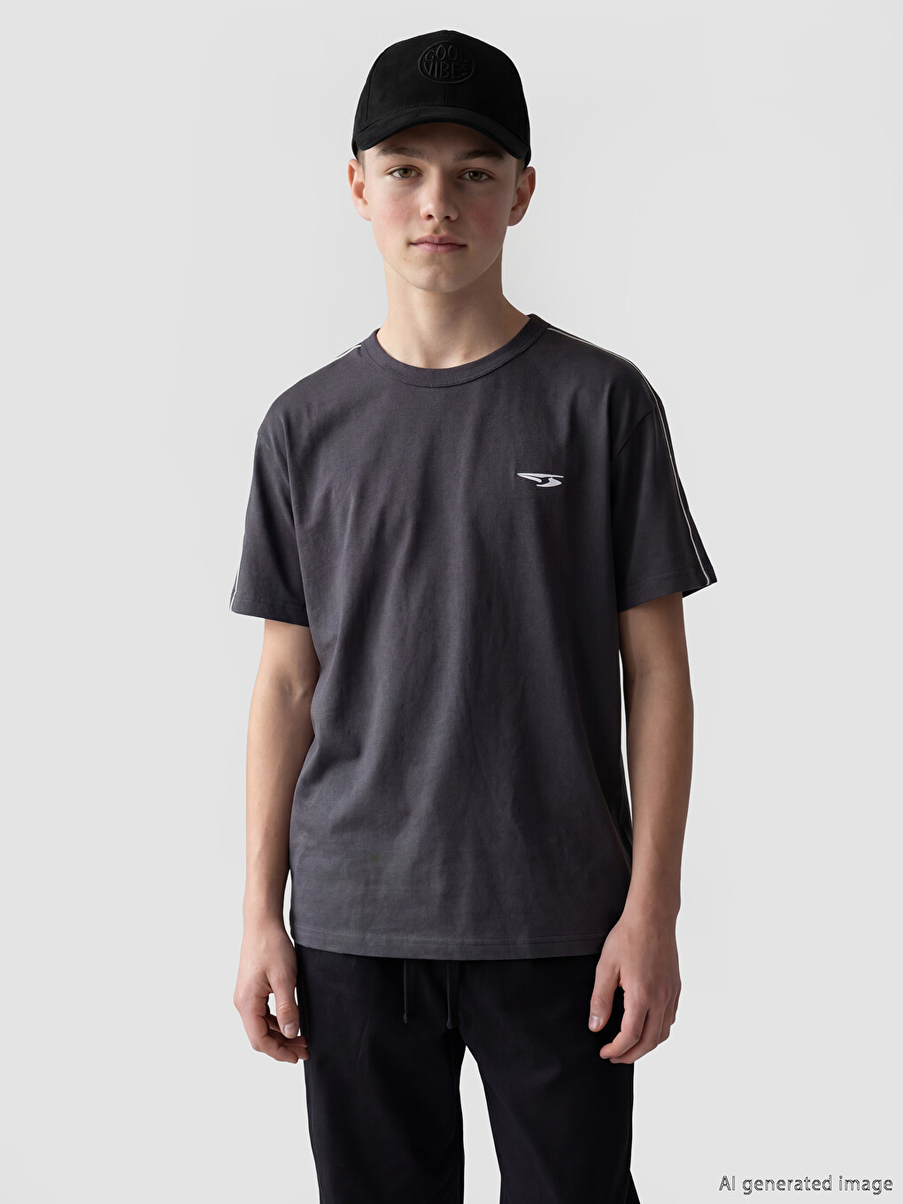 Crew Neck Striped Boys' T-Shirt