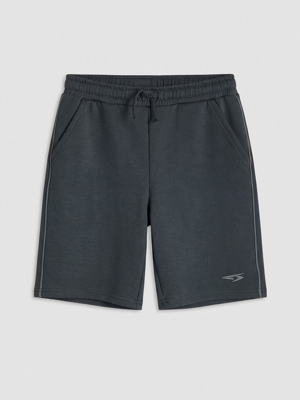 Antrasit Beli Lastikli Erkek Çocuk Şort