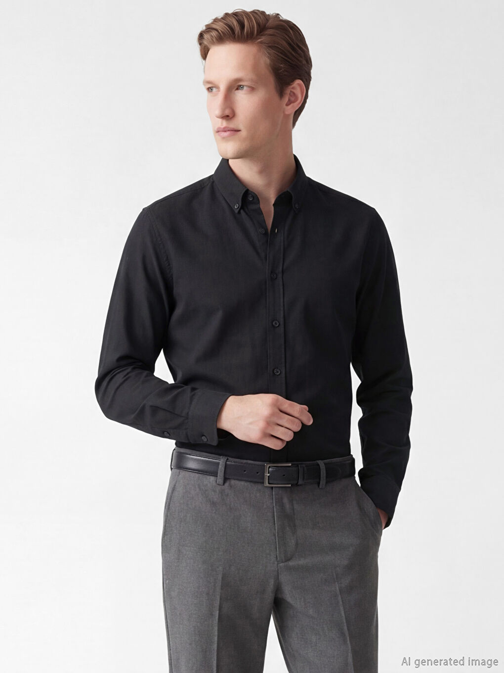 Lacivert Regular Fit Erkek Gömlek