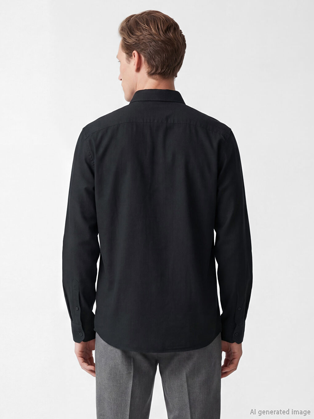 Lacivert Regular Fit Erkek Gömlek-3