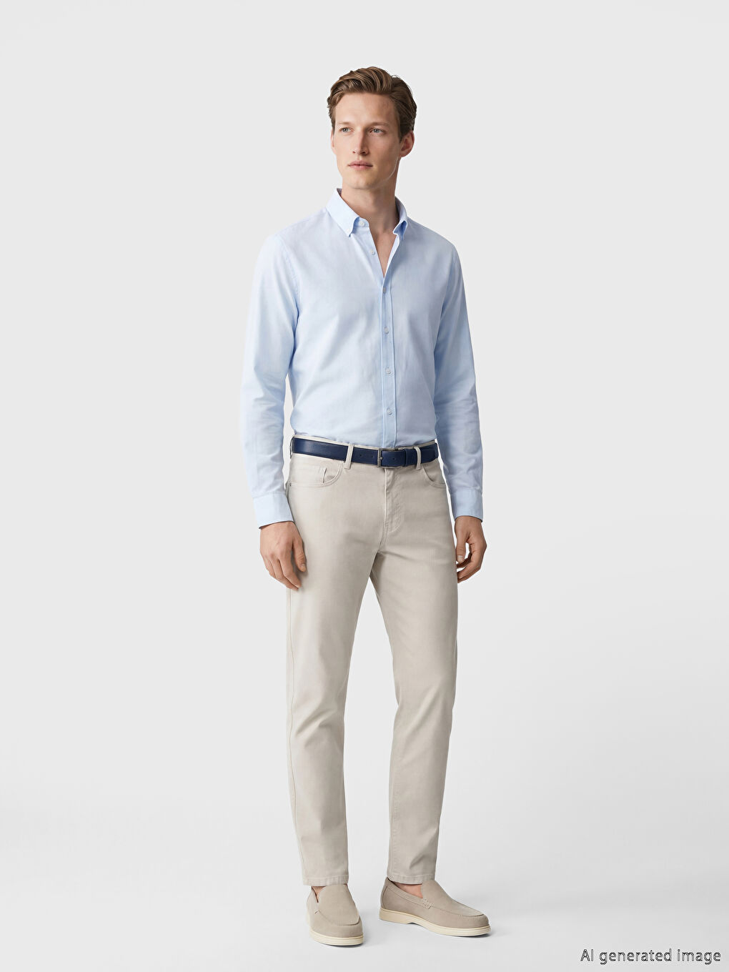 Mavi Regular Fit Keten Karışımlı Erkek Gömlek-2