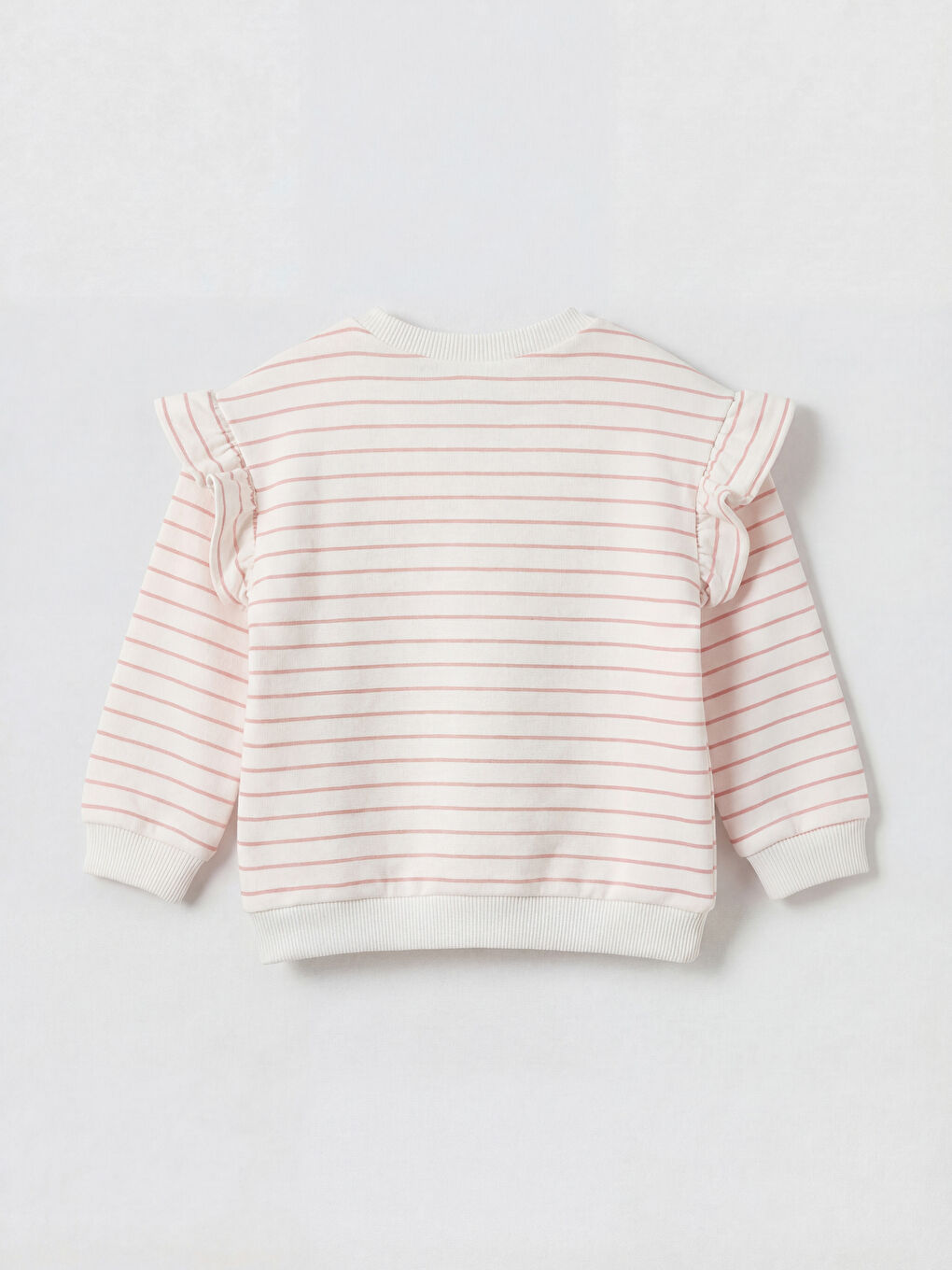 Ekru Nakışlı Kız Bebek Sweatshirt ve Tayt-2