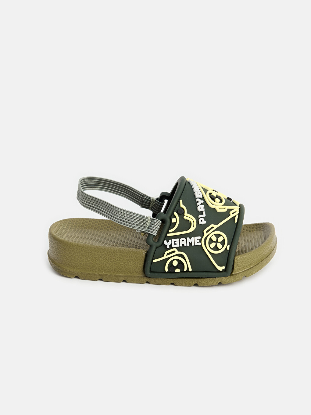 Boys' Printed Back Elasticated Slipper-1