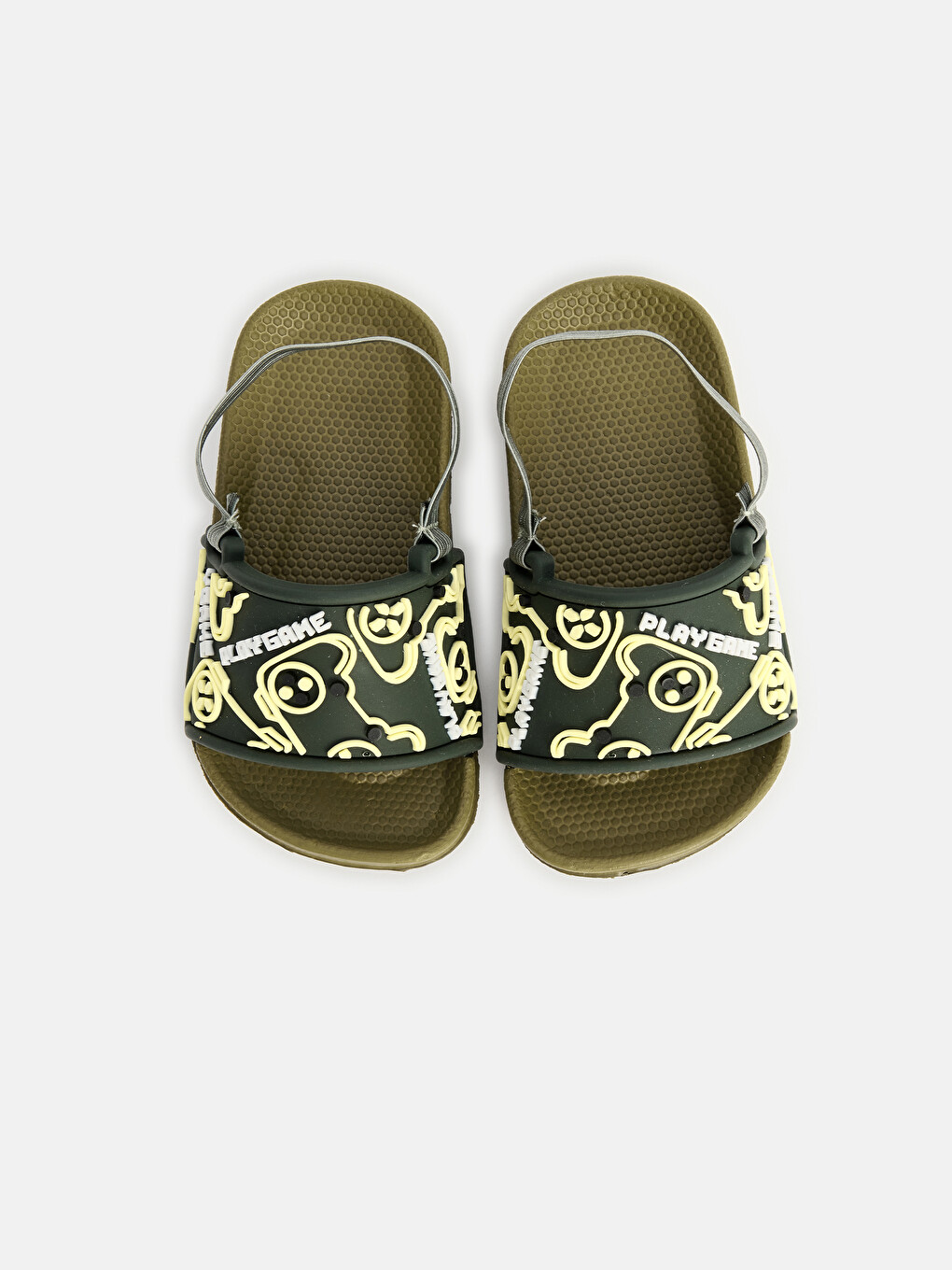 Boys' Printed Back Elasticated Slipper-2