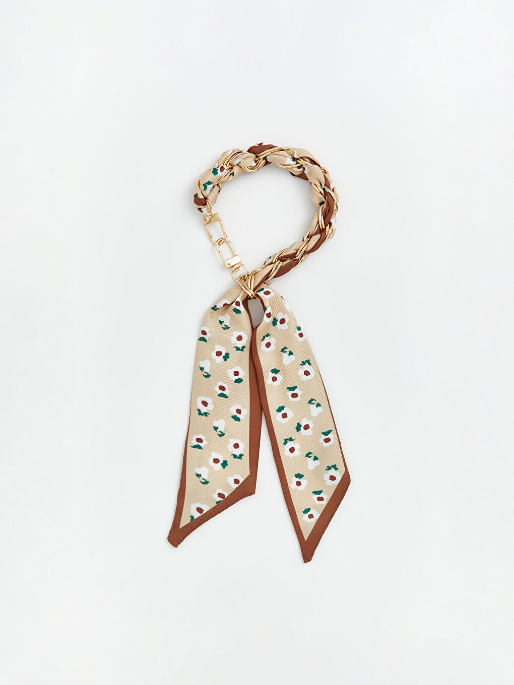 Bej Çanta Charmı ve Kadın Cüzdan-1