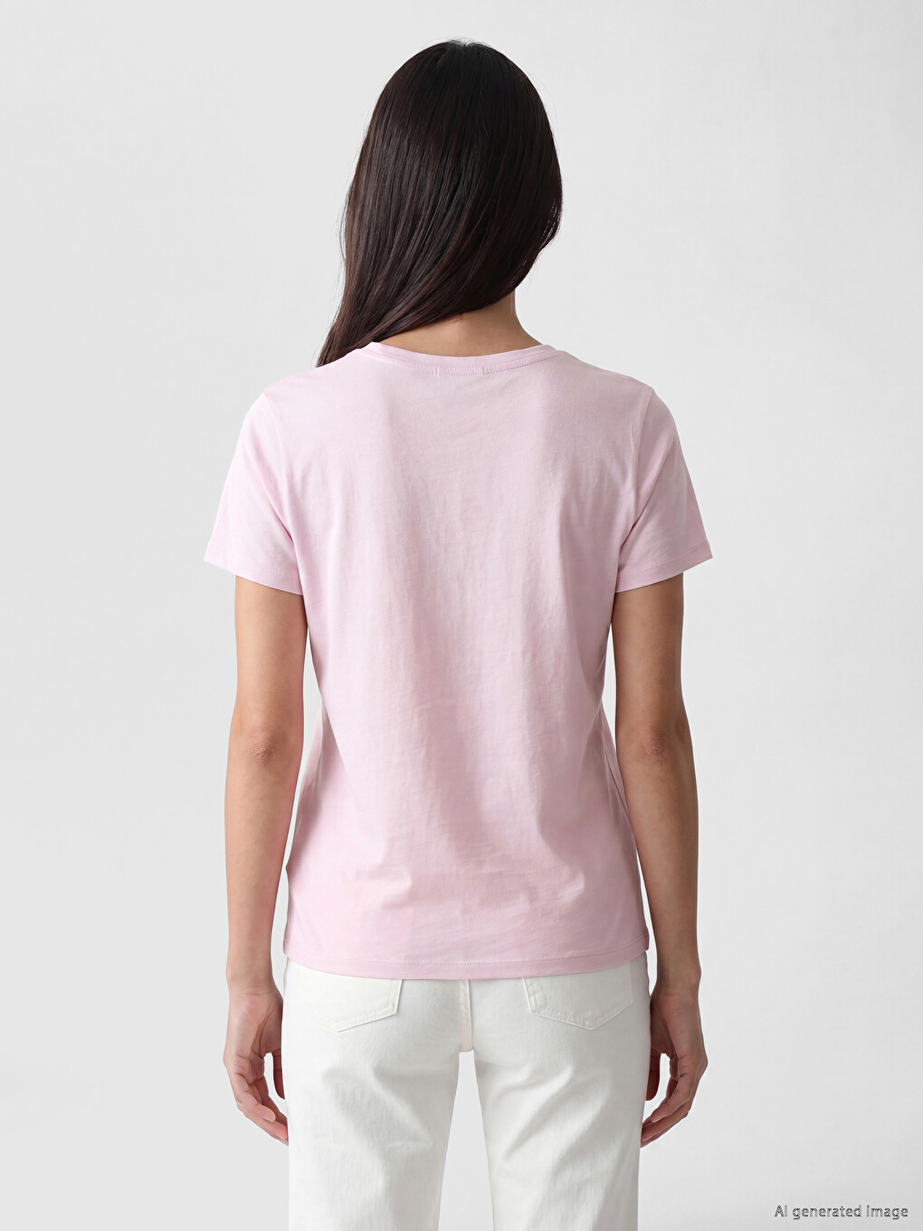 Crew Neck Printed Women's T-shirt-3