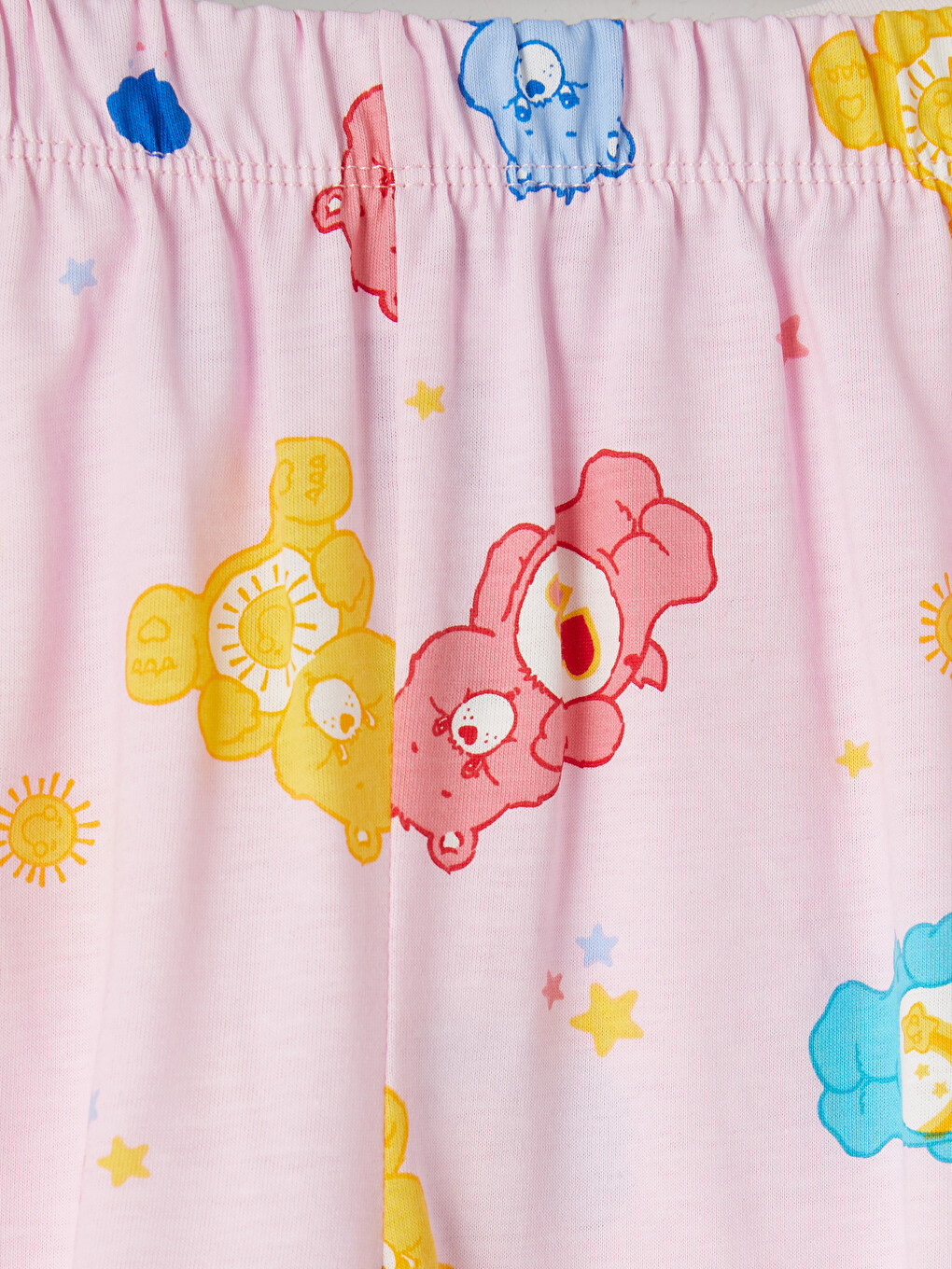 Pembe Care Bears Baskılı Kız Çocuk Şortlu Pijama Takımı-5