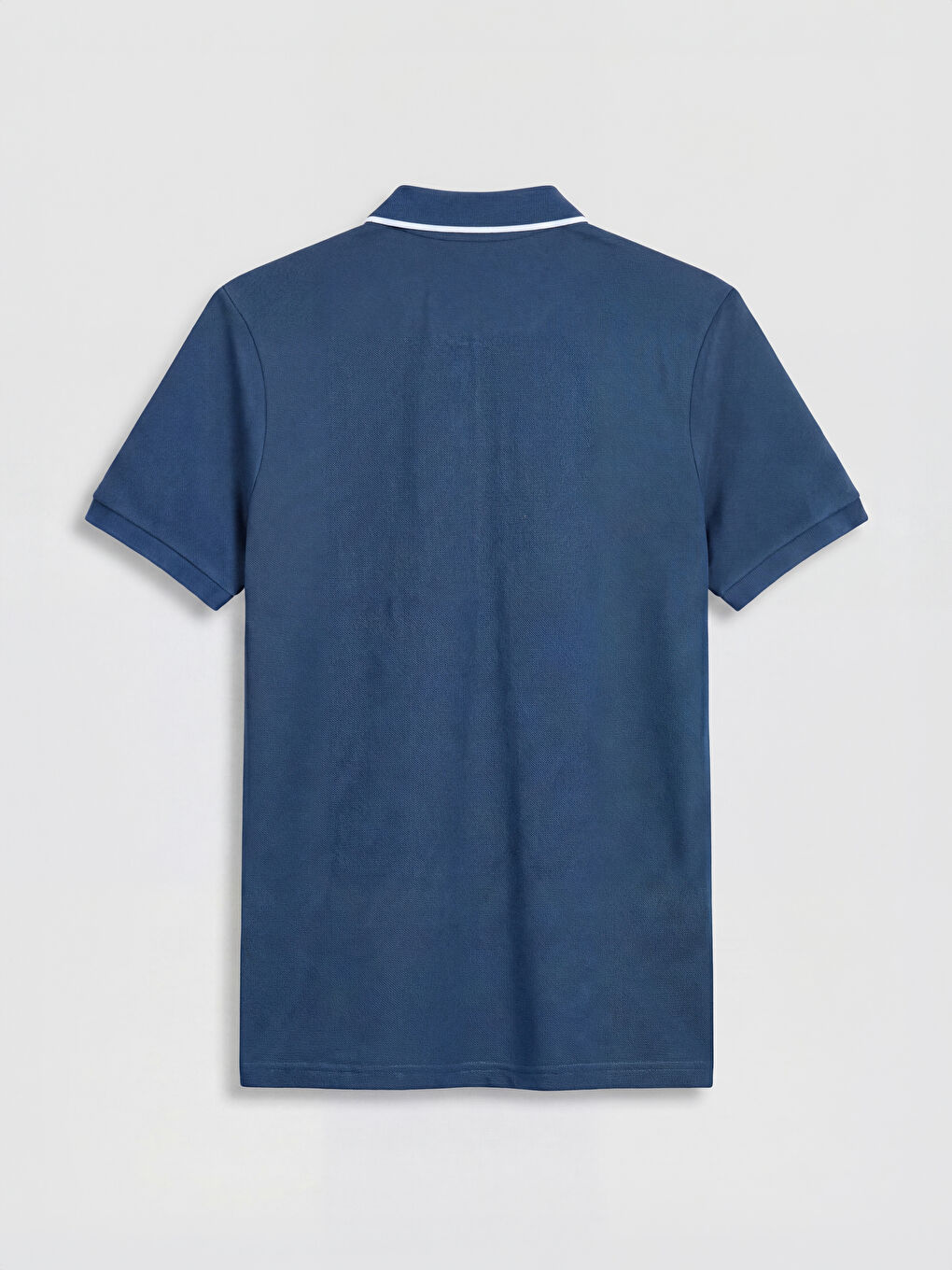 Lacivert Polo Yaka Pike Erkek Tişört-1