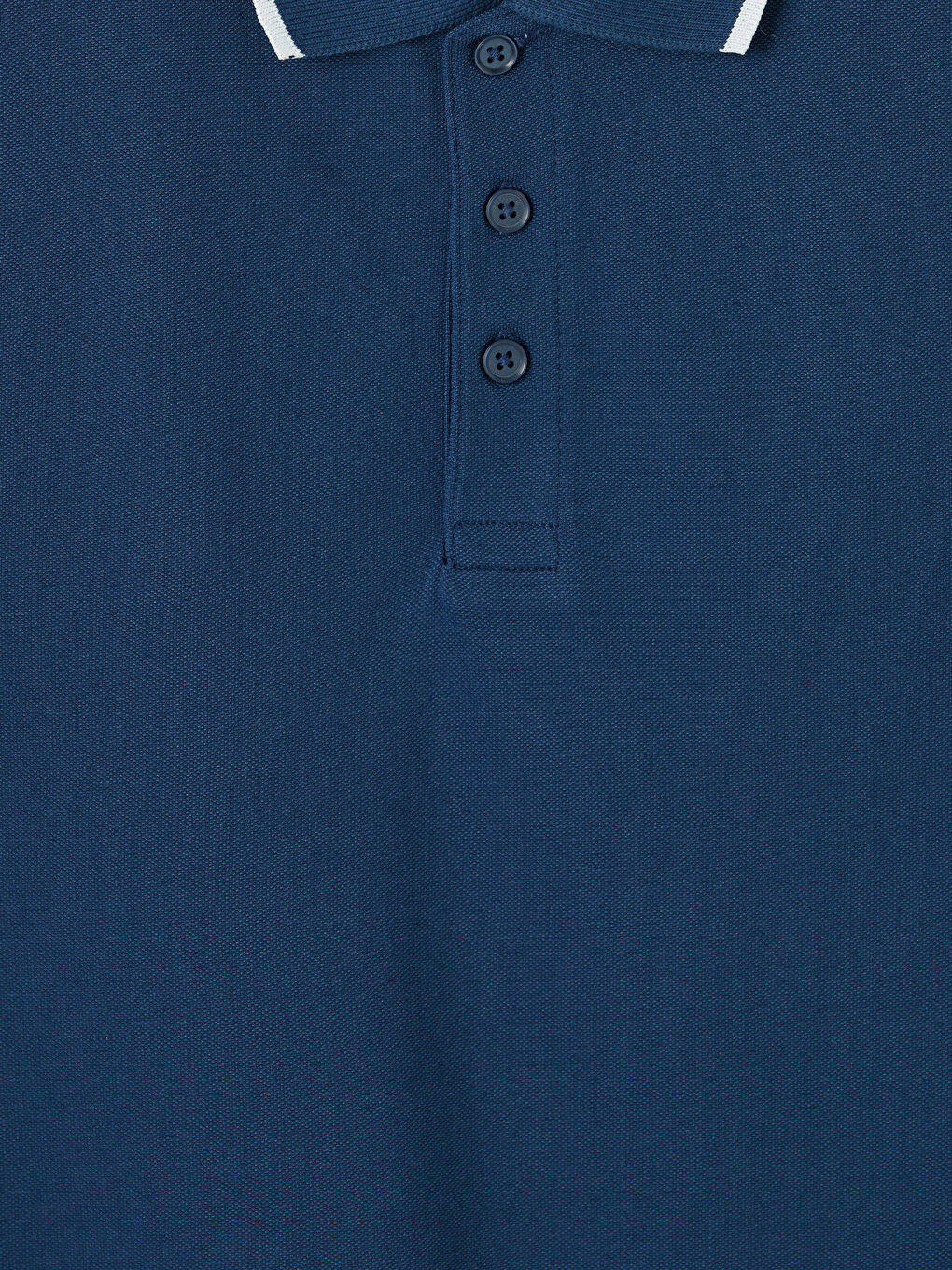 Lacivert Polo Yaka Pike Erkek Tişört-2