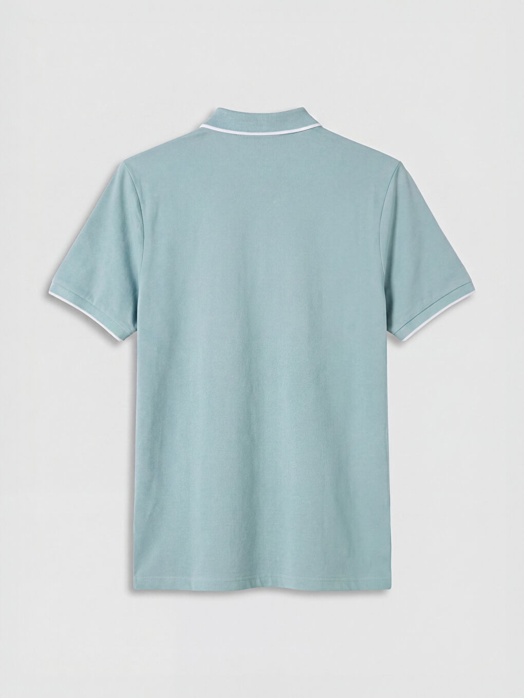 Yeşil Polo Yaka Pike Erkek Tişört-1