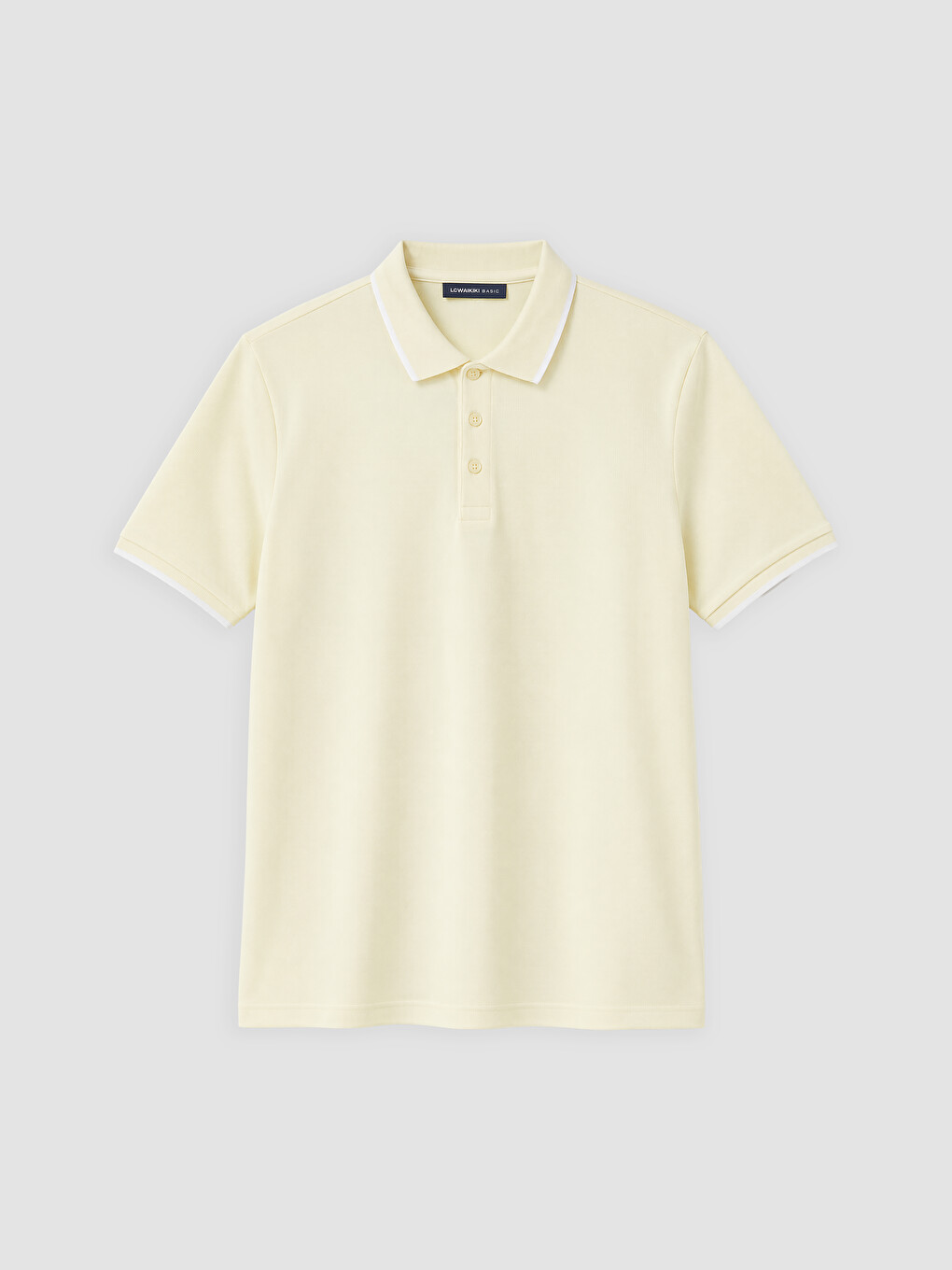 Turuncu Polo Yaka Standart Fit Erkek Tişört-3