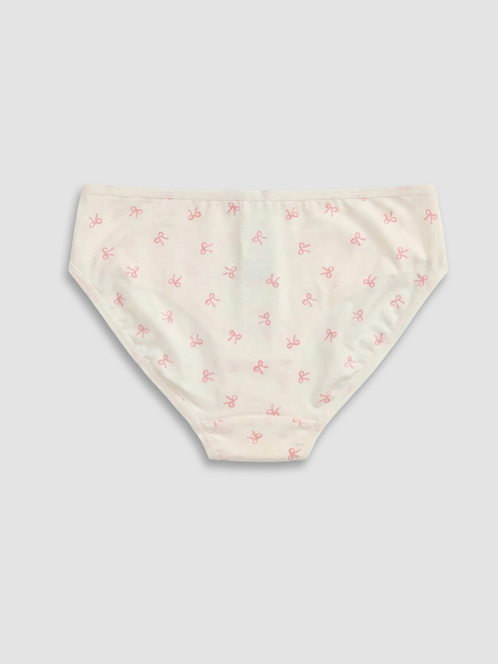 Ekru Fiyonk Baskılı Bikini Külot-1