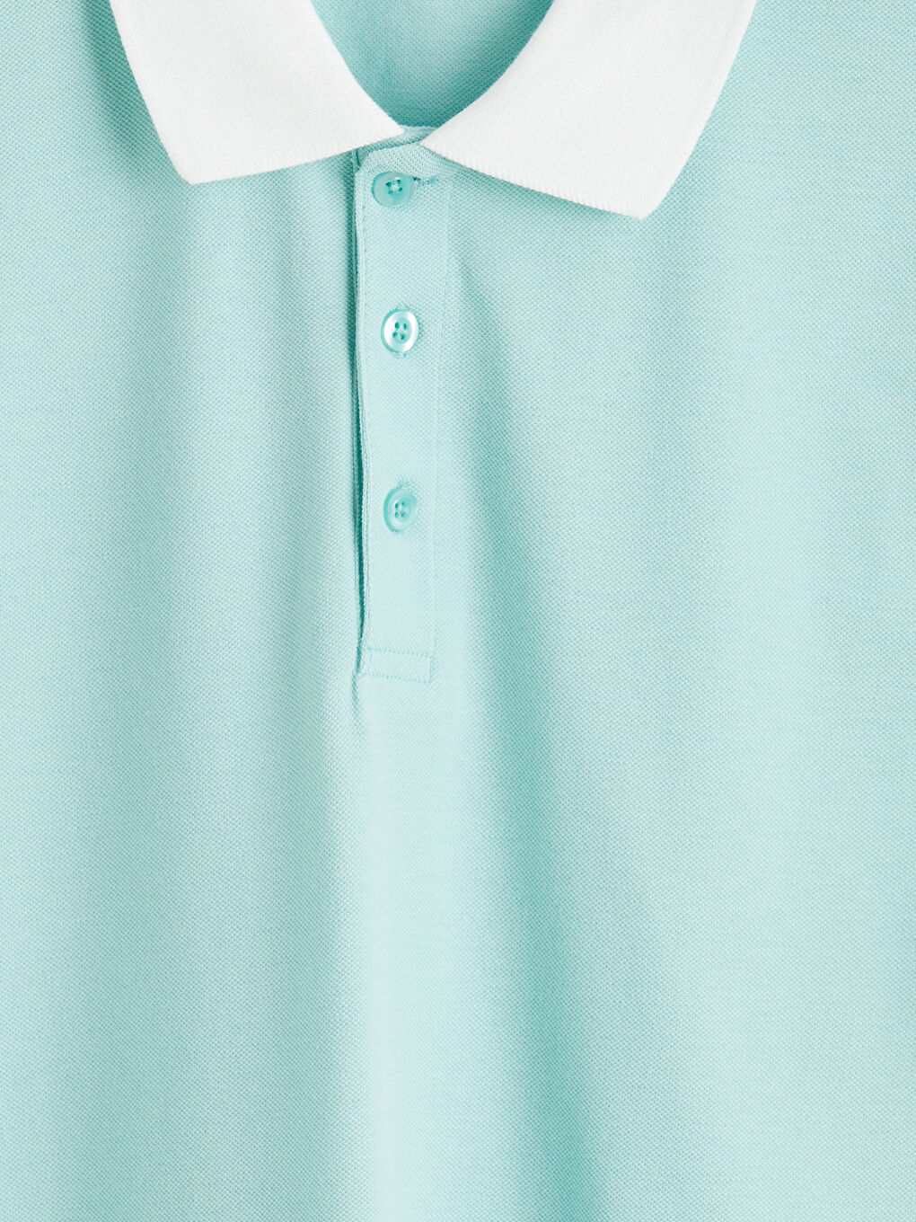 Turkuaz Polo Yaka Erkek Tişört-1