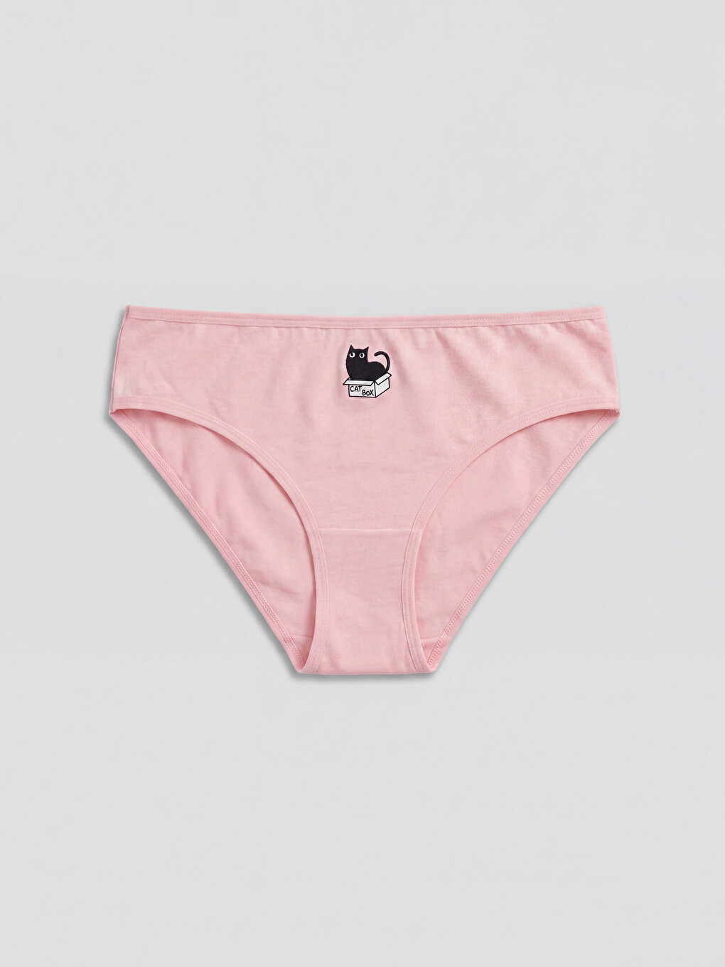 Ekru Baskılı Bikini Külot 5'li-5