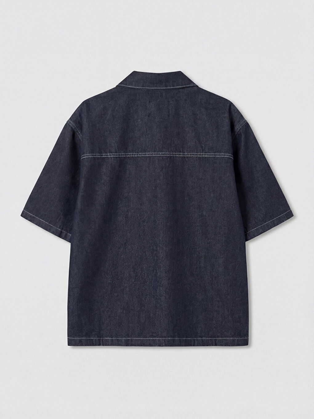 Lacivert Regular Fit Erkek Jean Ceket-3