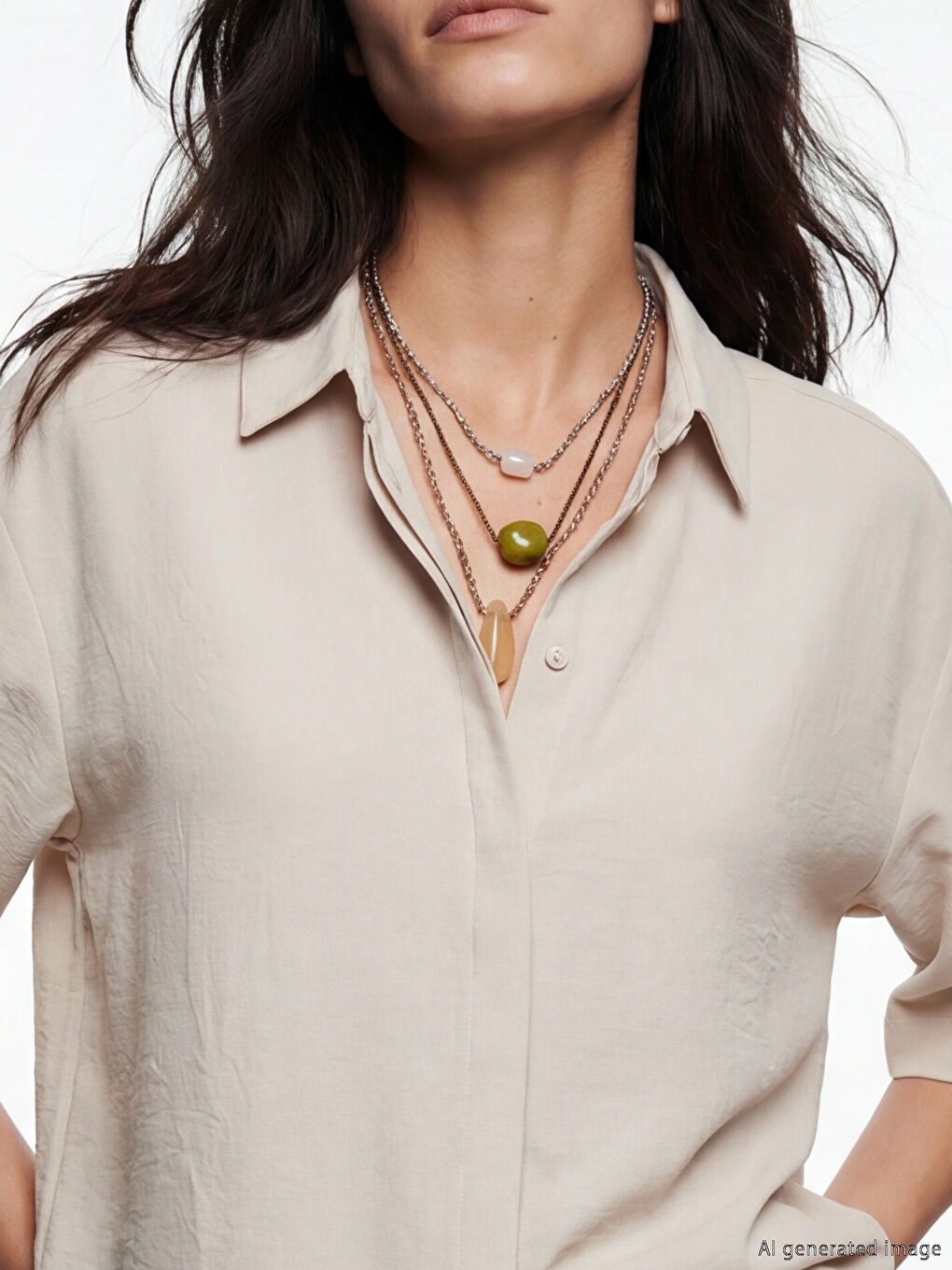 Oversize Dobby Women's Shirt-2