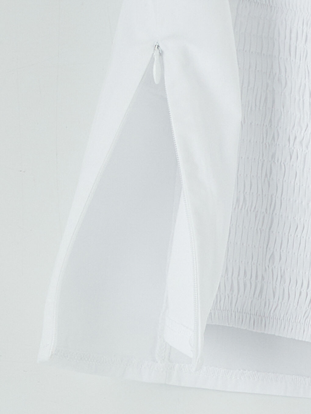 Beyaz Kalp Yaka İp Askılı Crop Bluz-7