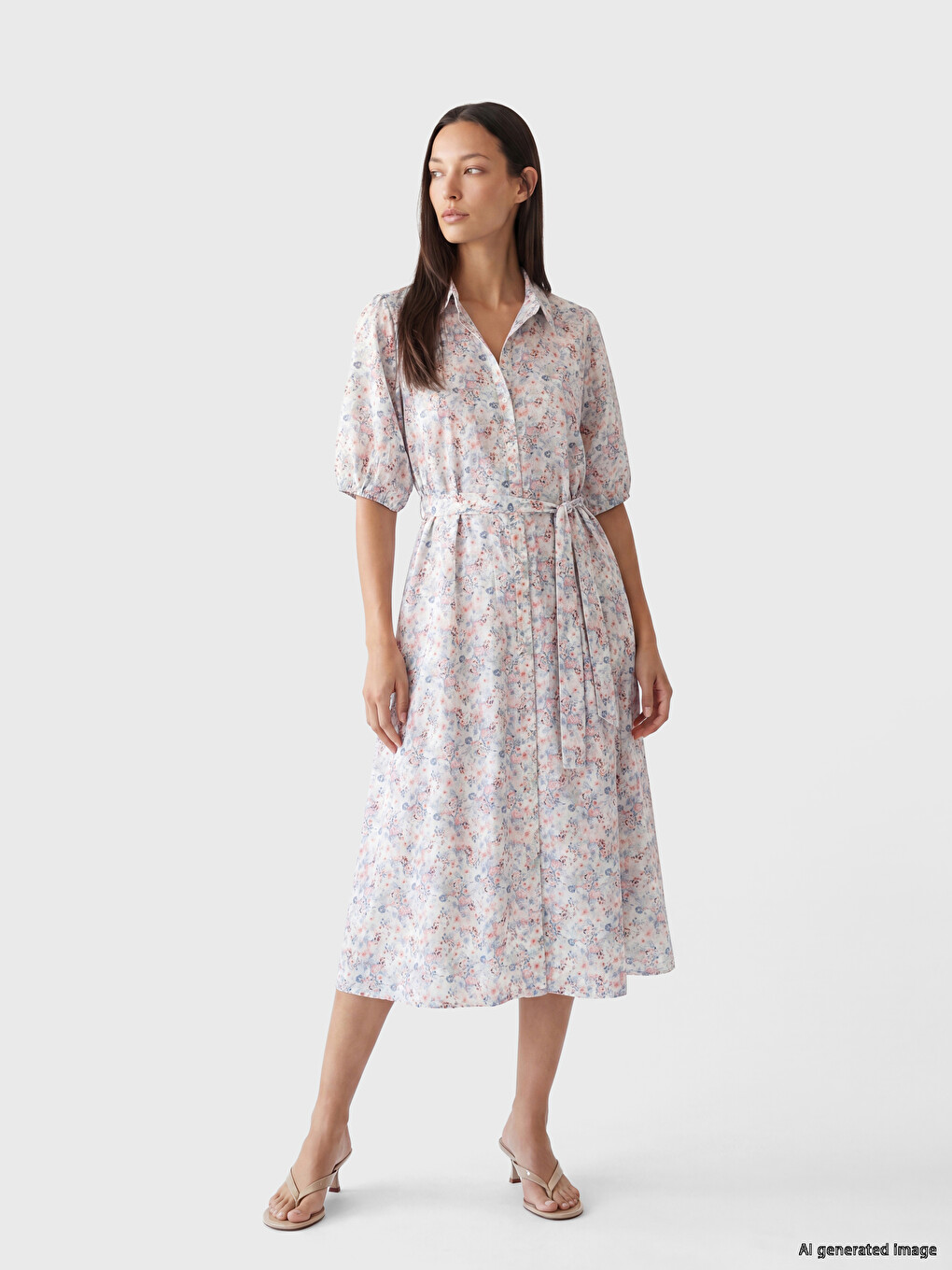 Woman Mix Shirt Dress