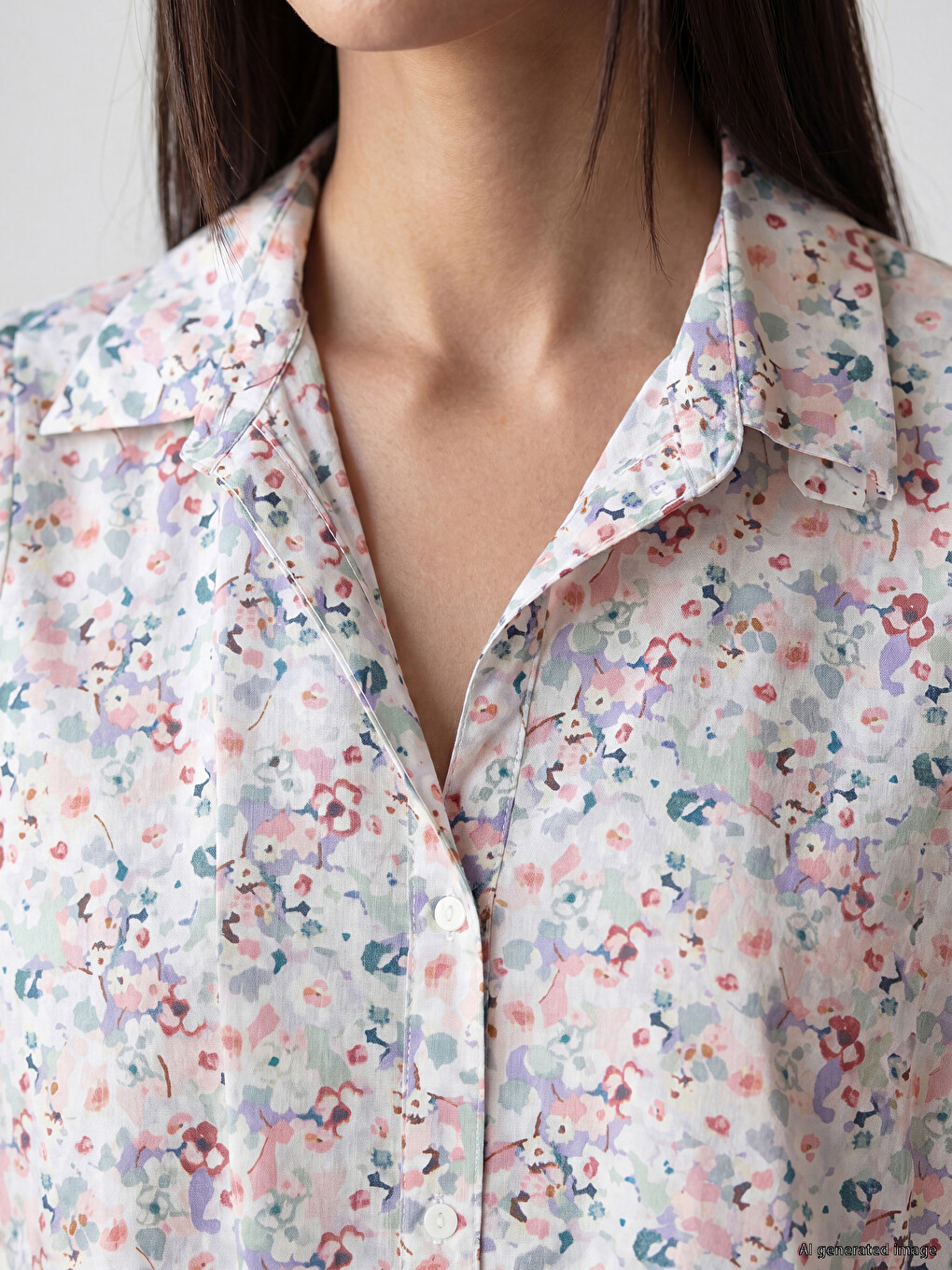 Woman Mix Shirt Dress-2