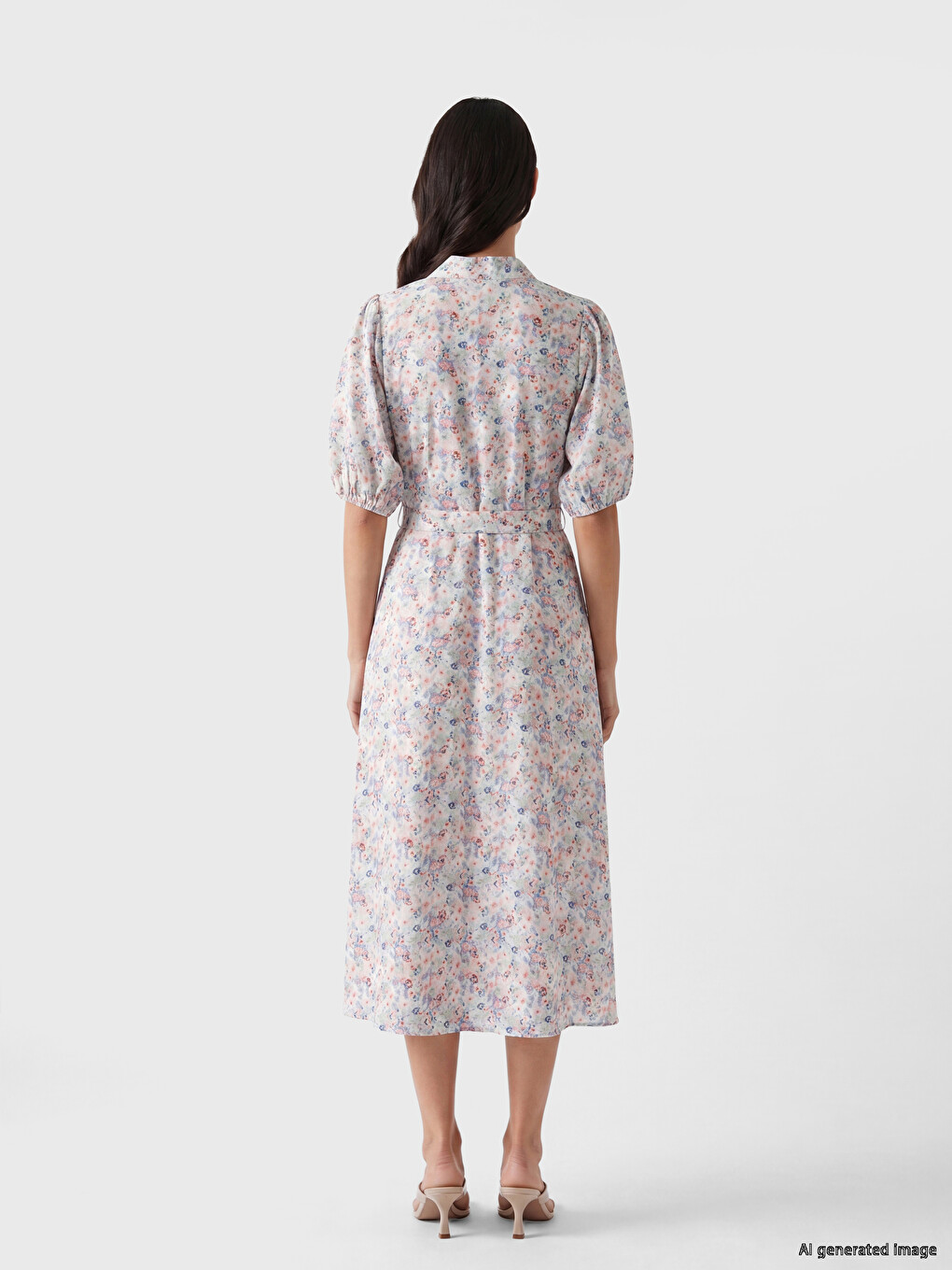 Woman Mix Shirt Dress-3