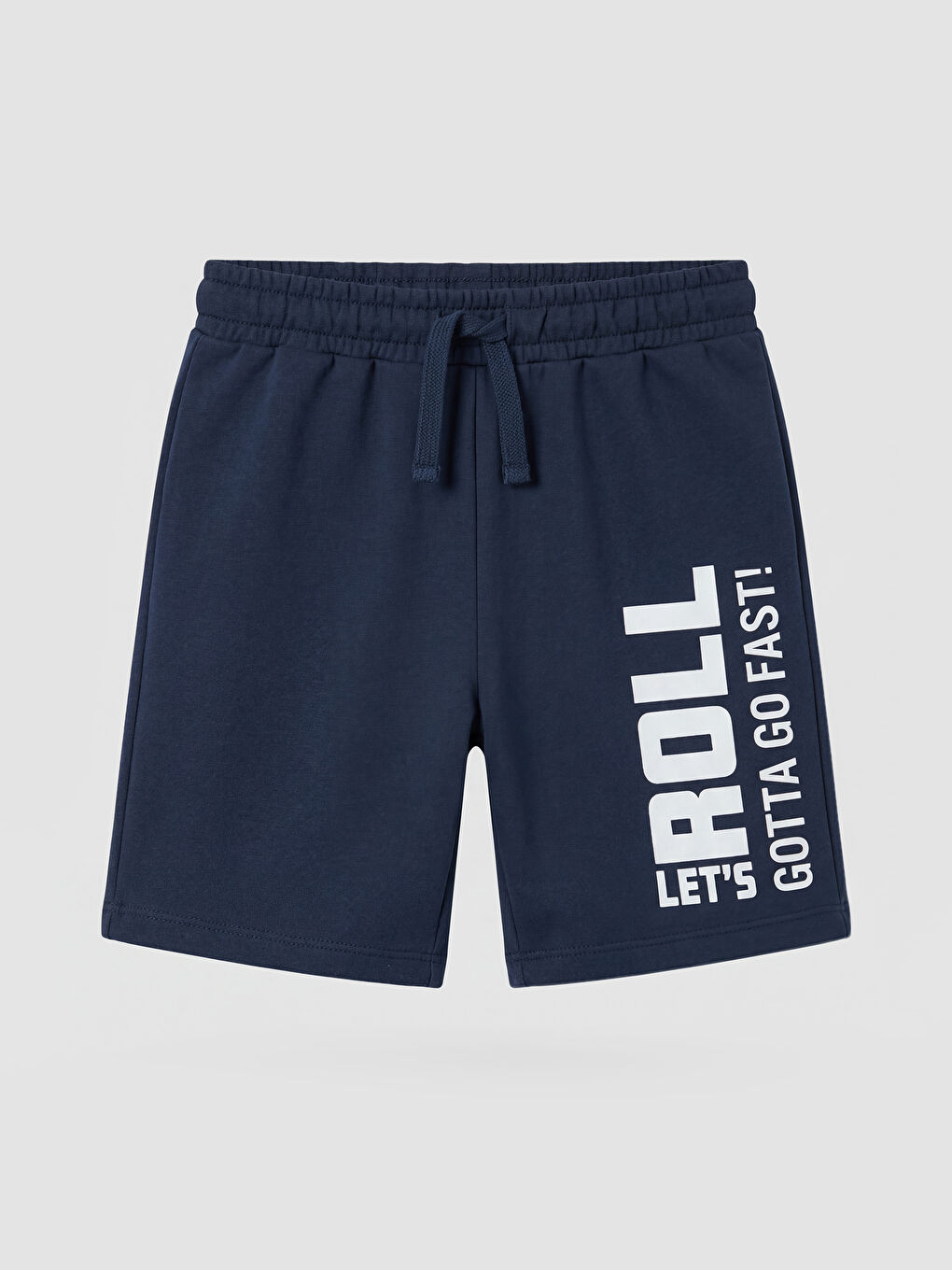 Lacivert Baskılı Erkek Çocuk Şort