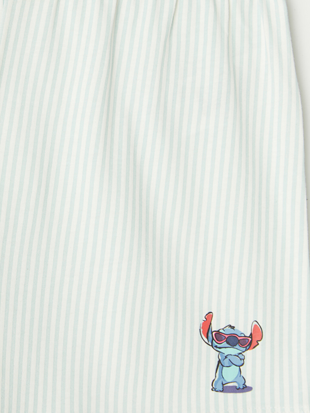 Mavi Stitch Baskılı Kadın Şort Pijama Altı-2