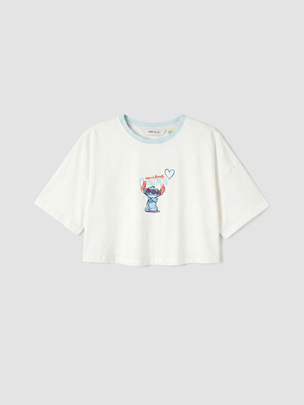 Mavi Stitch Baskılı Kadın Şortlu Pijama Takımı-1