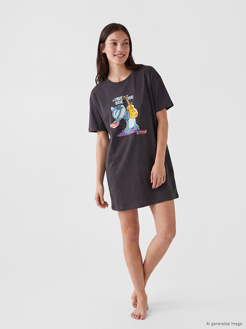 Stitch Printed Women's Nightdress