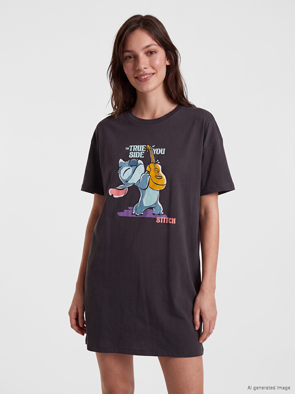 Stitch Printed Women's Nightdress-1