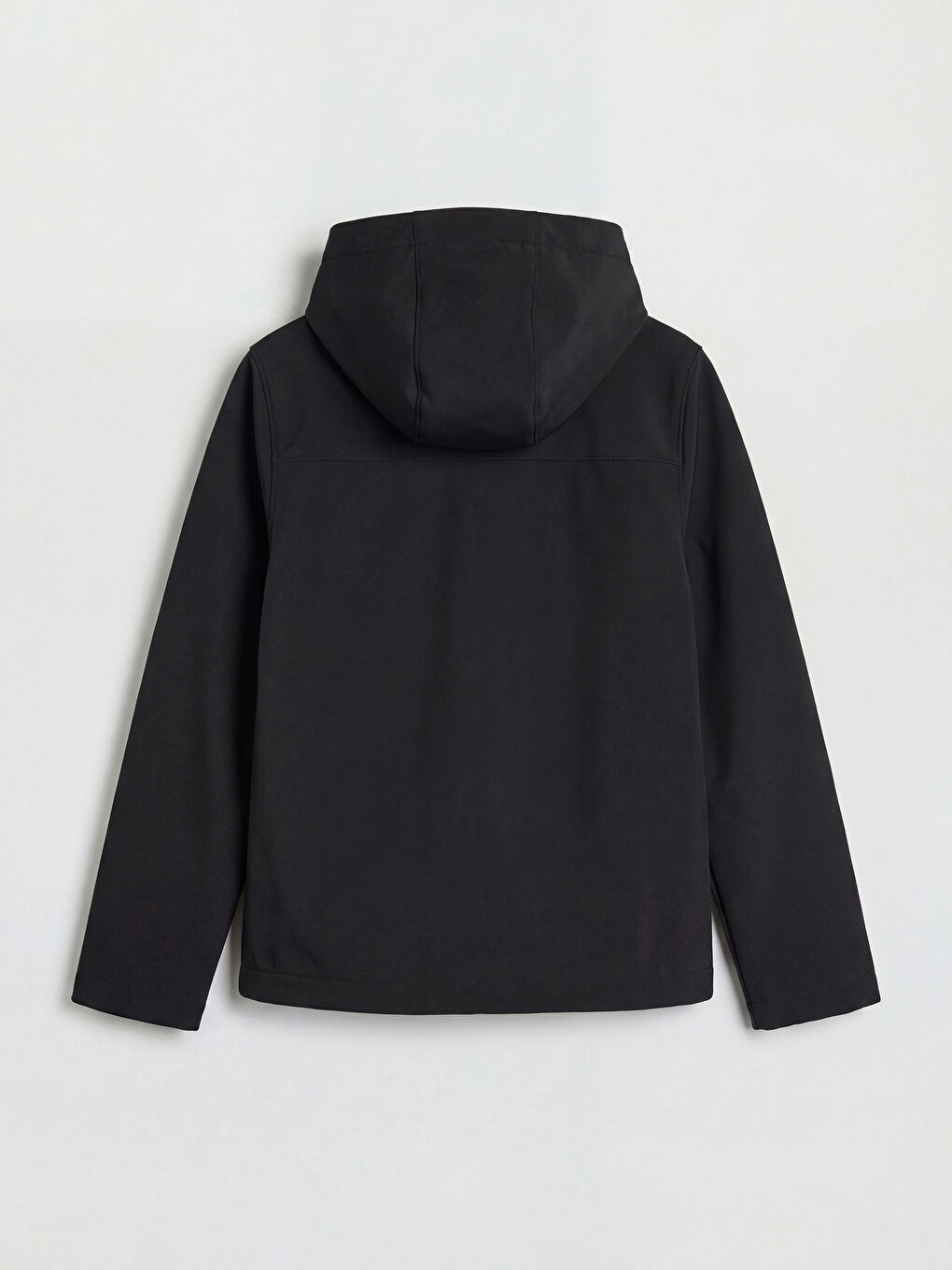 Siyah Kapüşonlu Erkek Çocuk Yağmurluk-1