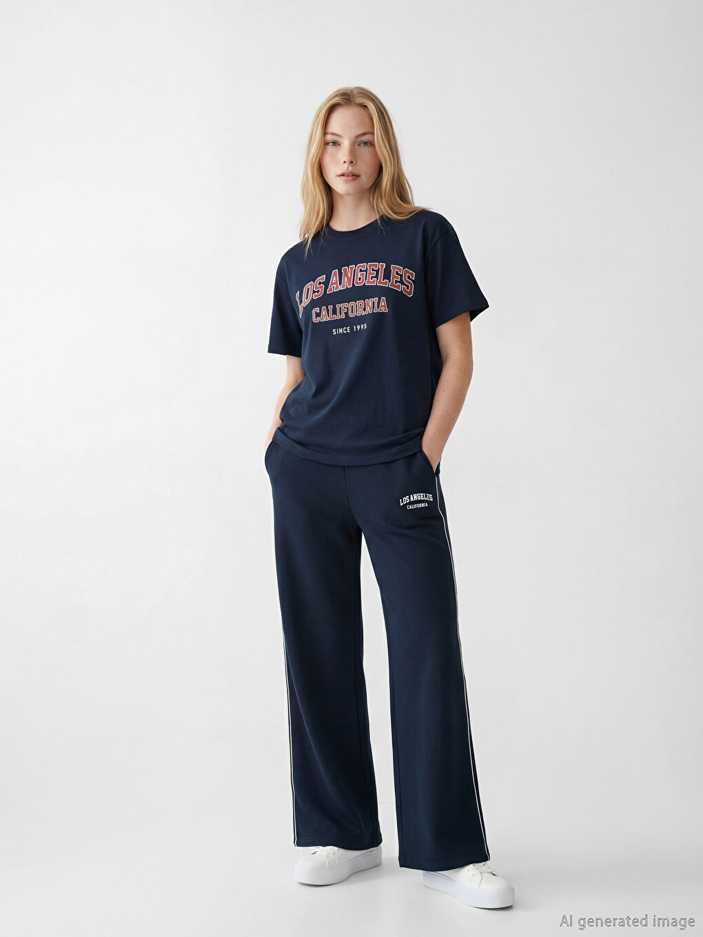 Ženske donje trenerke sa štampom Los Angeles